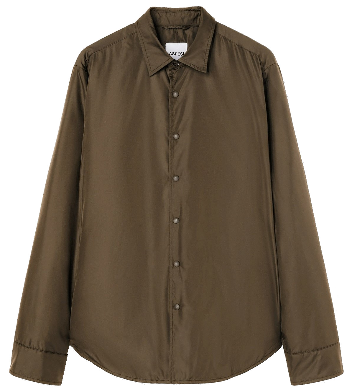 ASPESI Nylon Overshirt in Olive XL