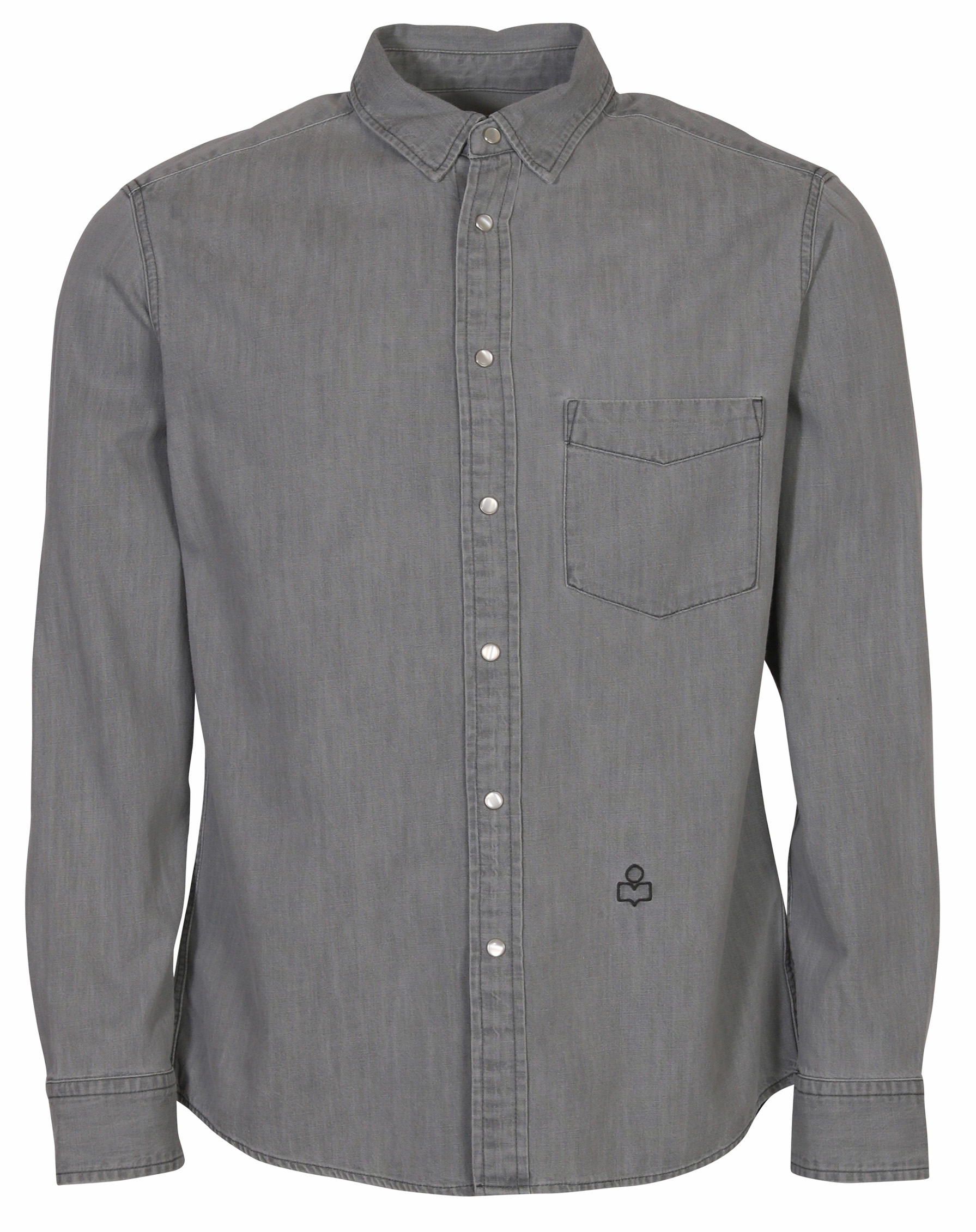 Isabel Marant Denim Shirt Lako Lightgrey