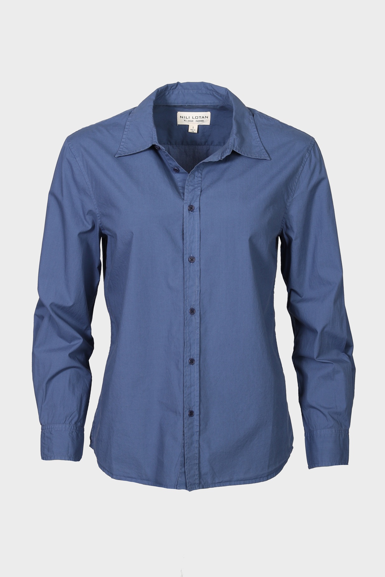 NILI LOTAN Raphael Classic Shirt in French Navy