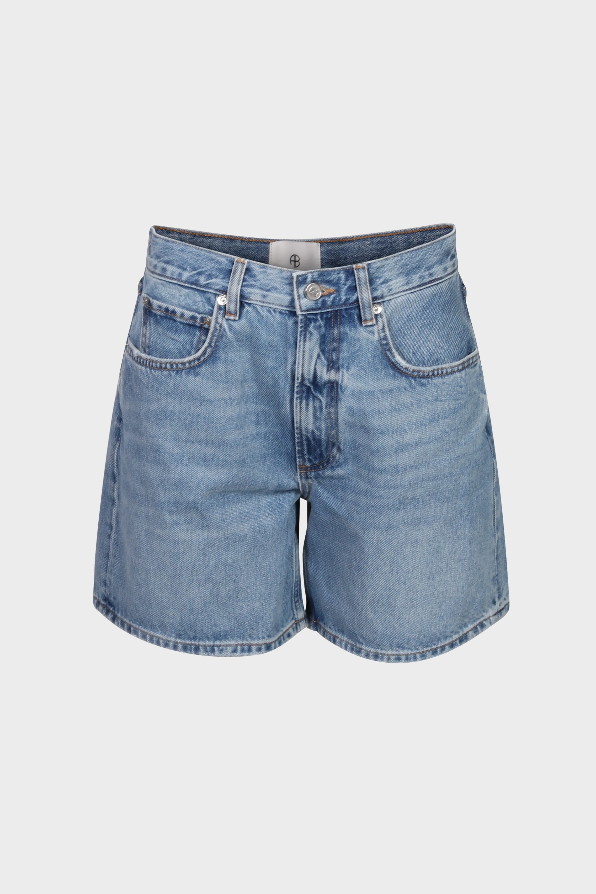 ANINE BING Heath Denim Short in Summer Blues