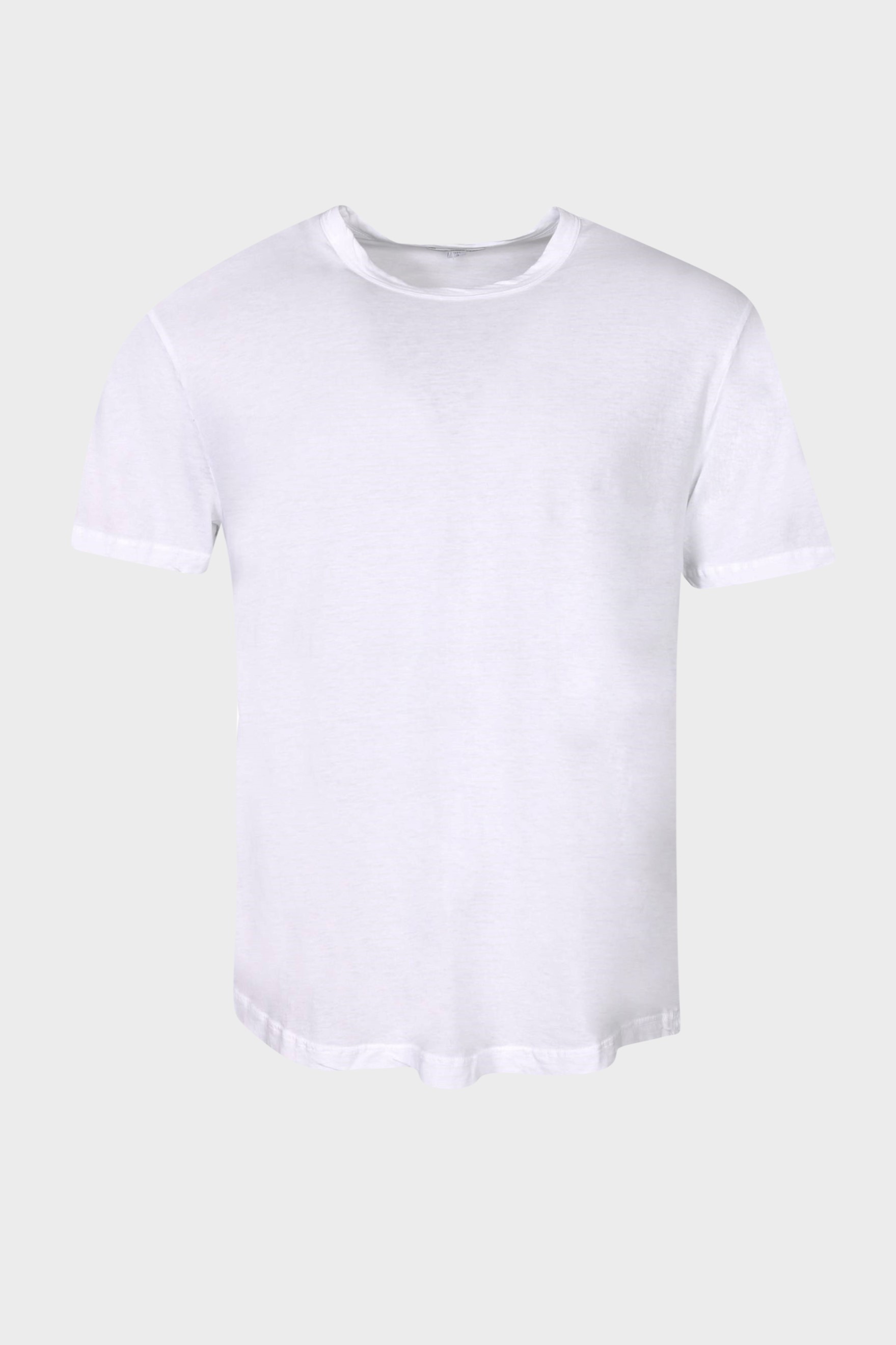 JAMES PERSE Clear Jersey Crew Neck in White 2XL/5
