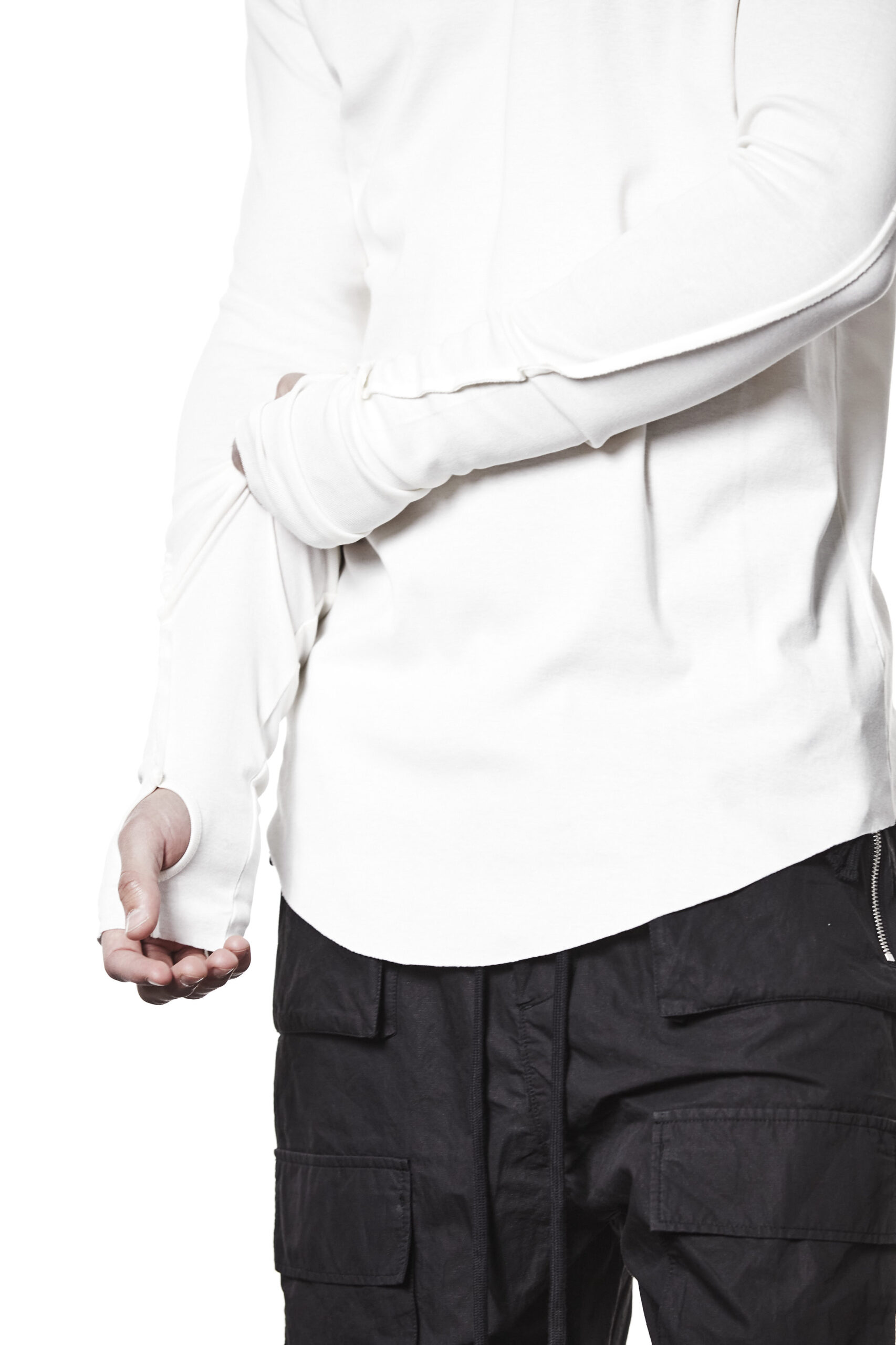 THOM KROM Slim Fit Longsleeve in Cream
