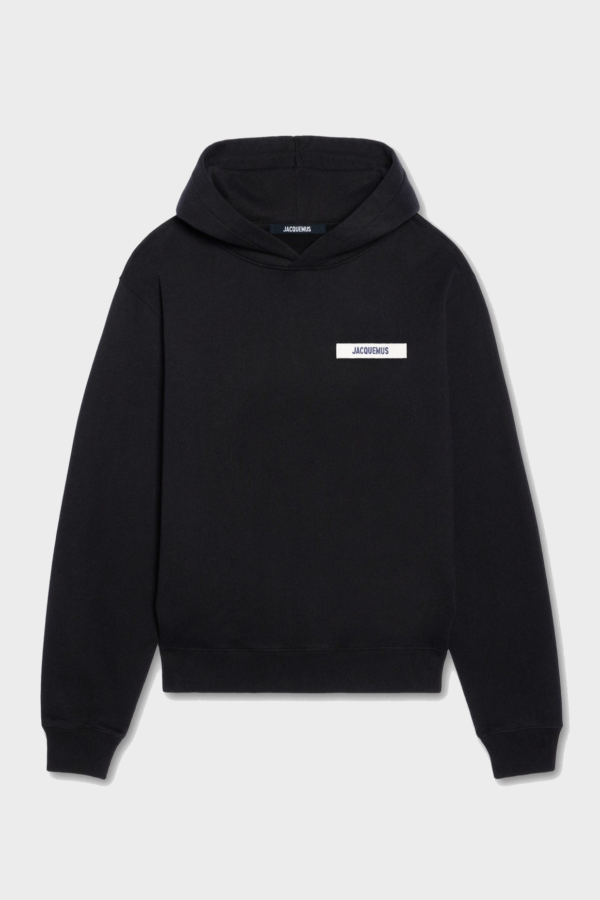 JACQUEMUS Grosgrain Hoodie in Black