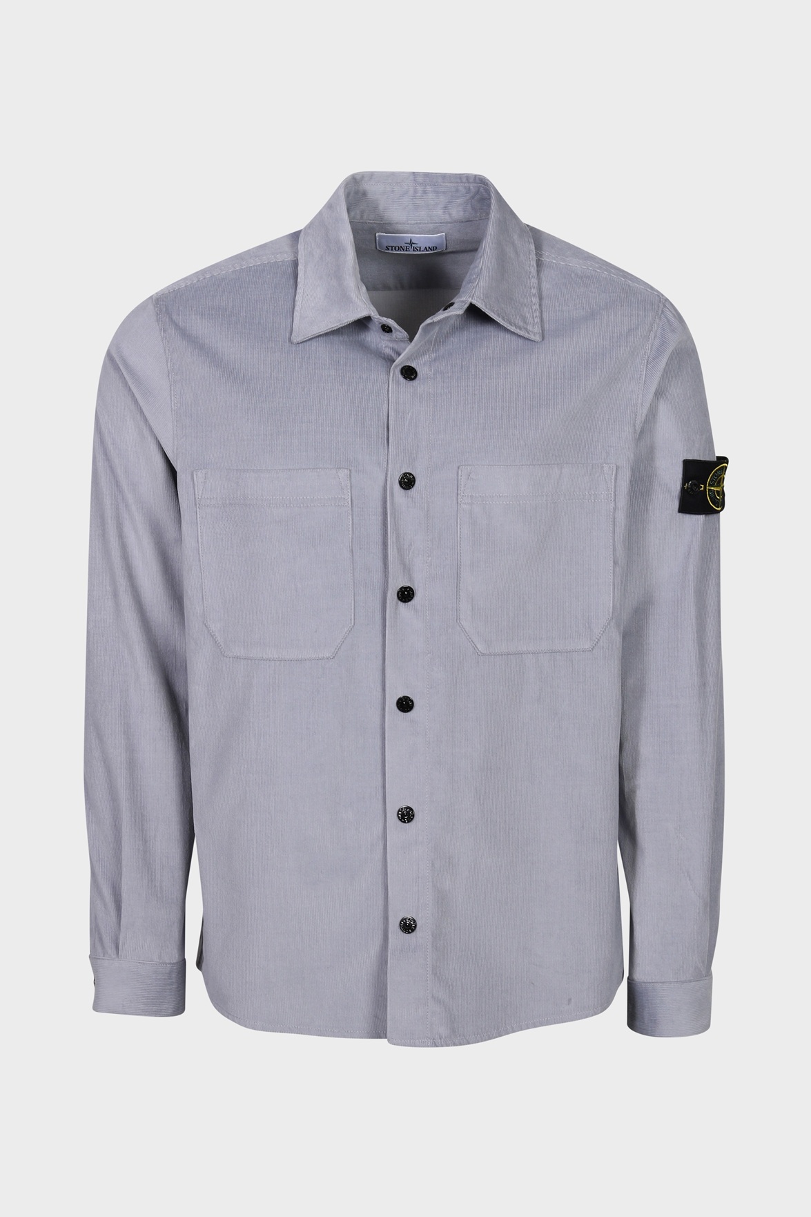 STONE ISLAND Light Corduroy Overshirt in Steel Blue