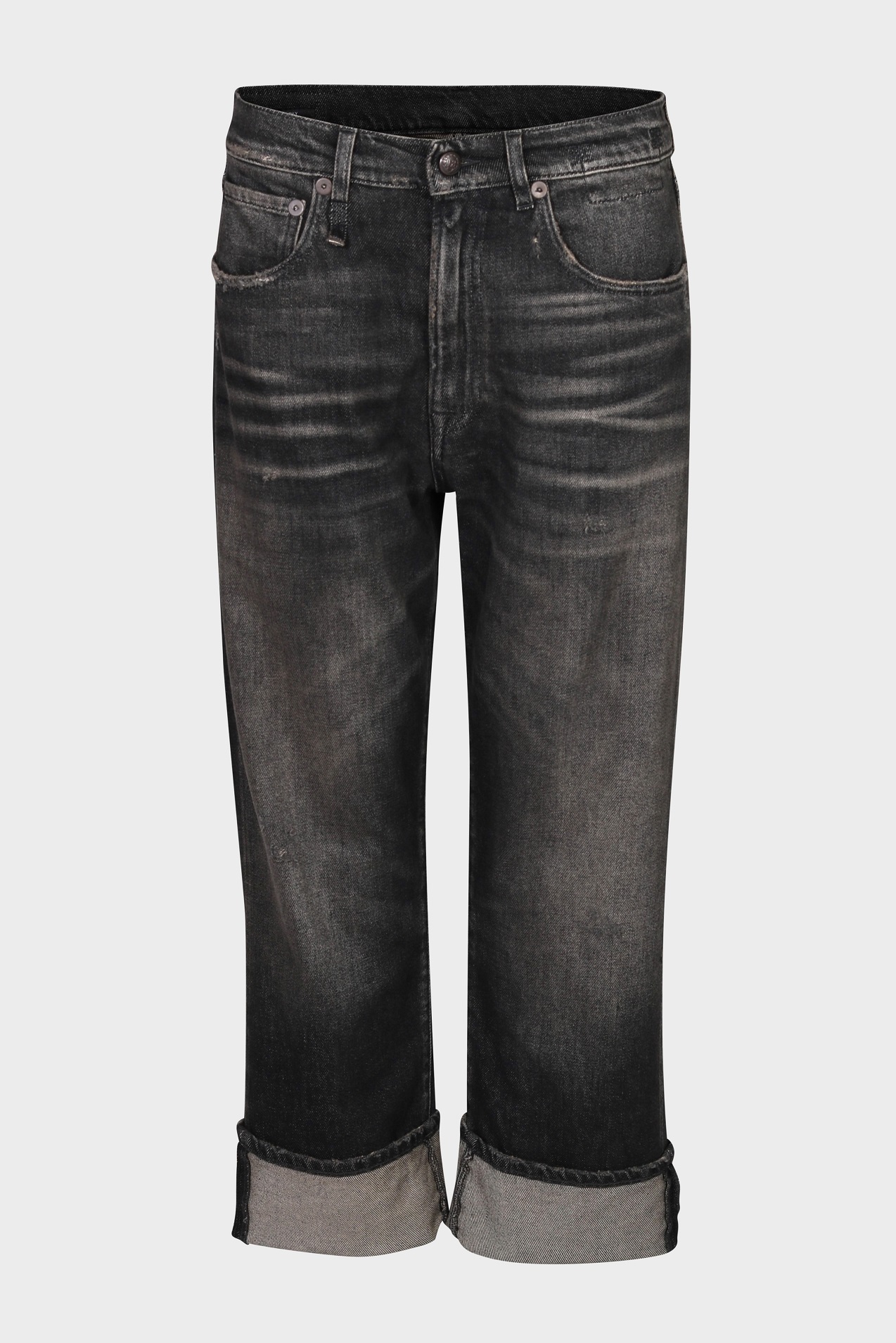 R13 Cuffed X-BF Jeans in Abbey Black R13 Cuffed X-BF Jeans in Abbey Black