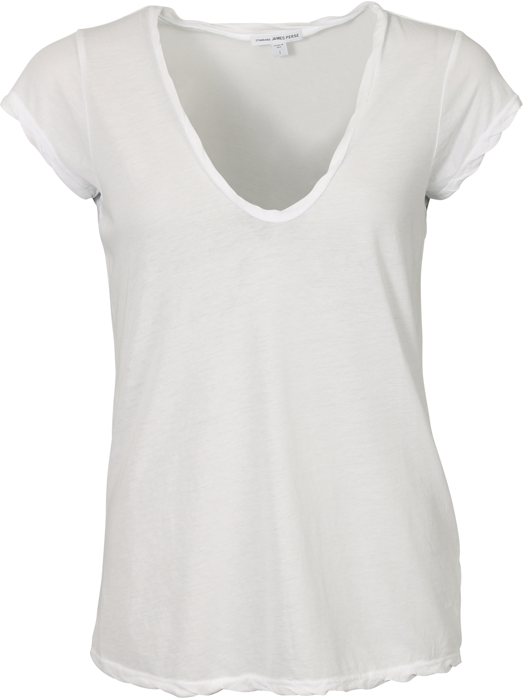 James Perse T-Shirt V Neck White XS
