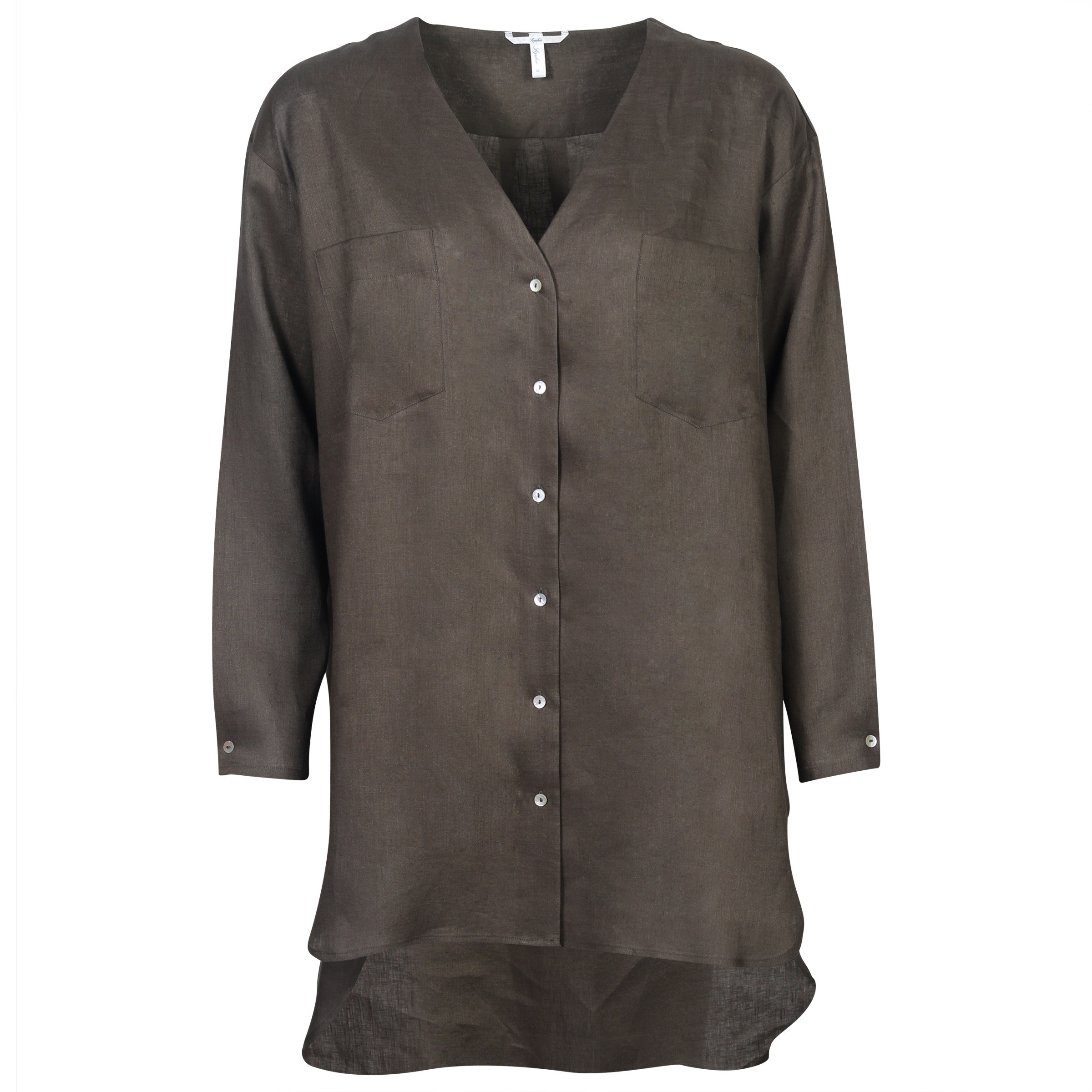 Sophie Linen Shirt Ope Olive