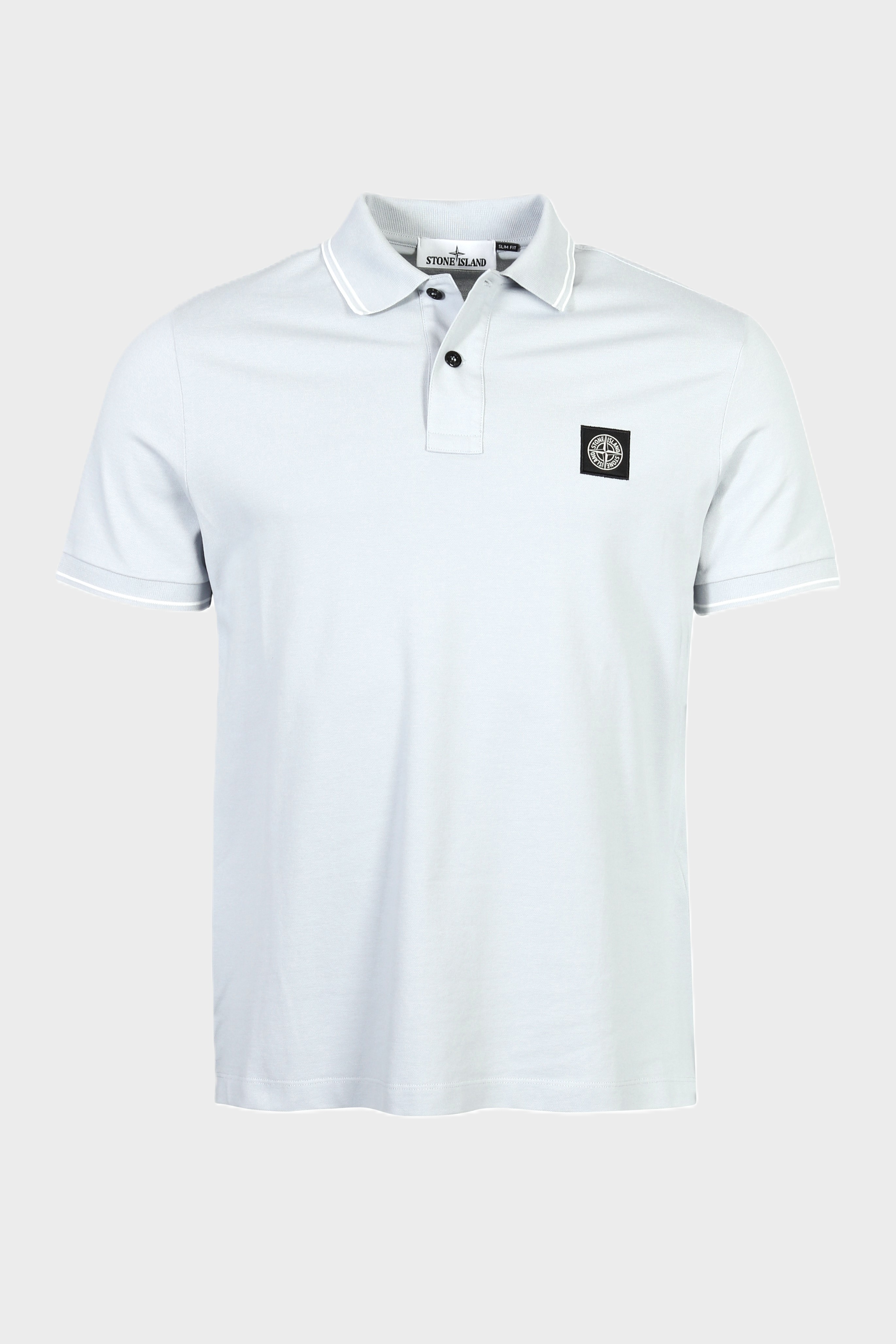 STONE ISLAND Slim Fit Polo Shirt in Light Blue