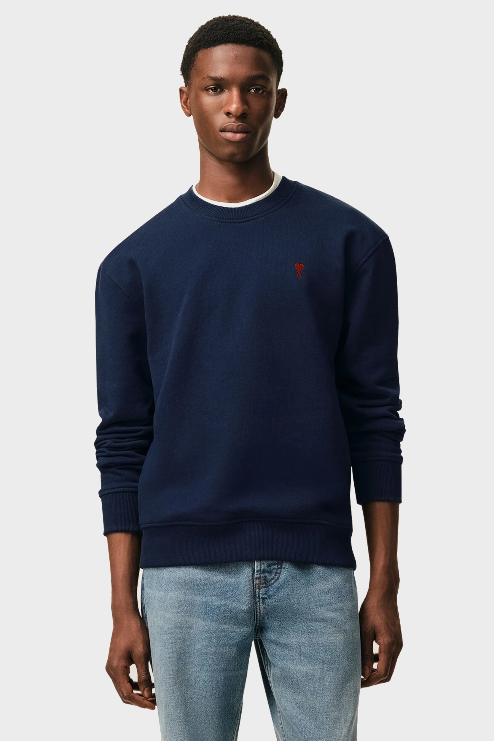 AMI PARIS de Coeur Sweatshirt in Night Blue