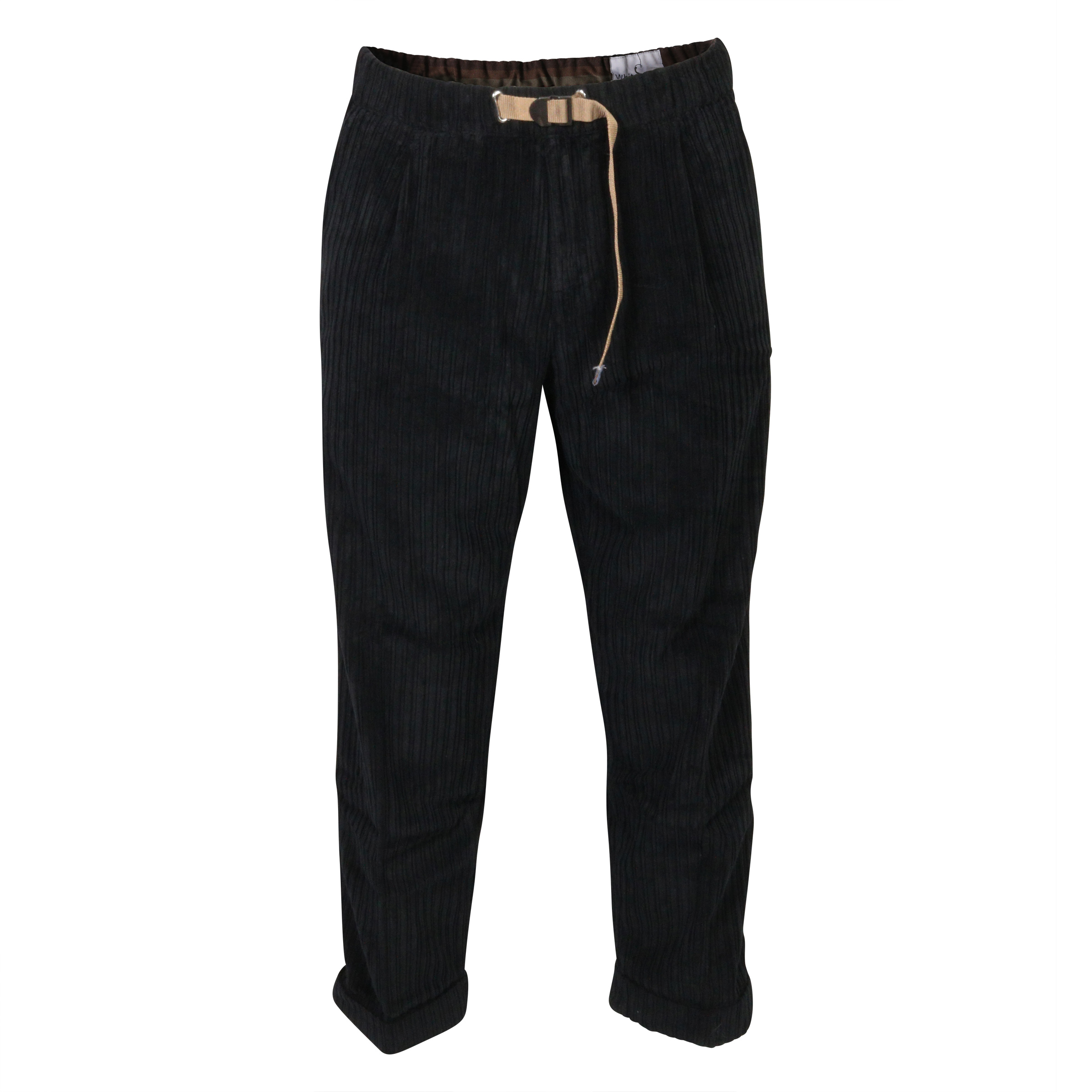 White Sand Corduroy Pants Black