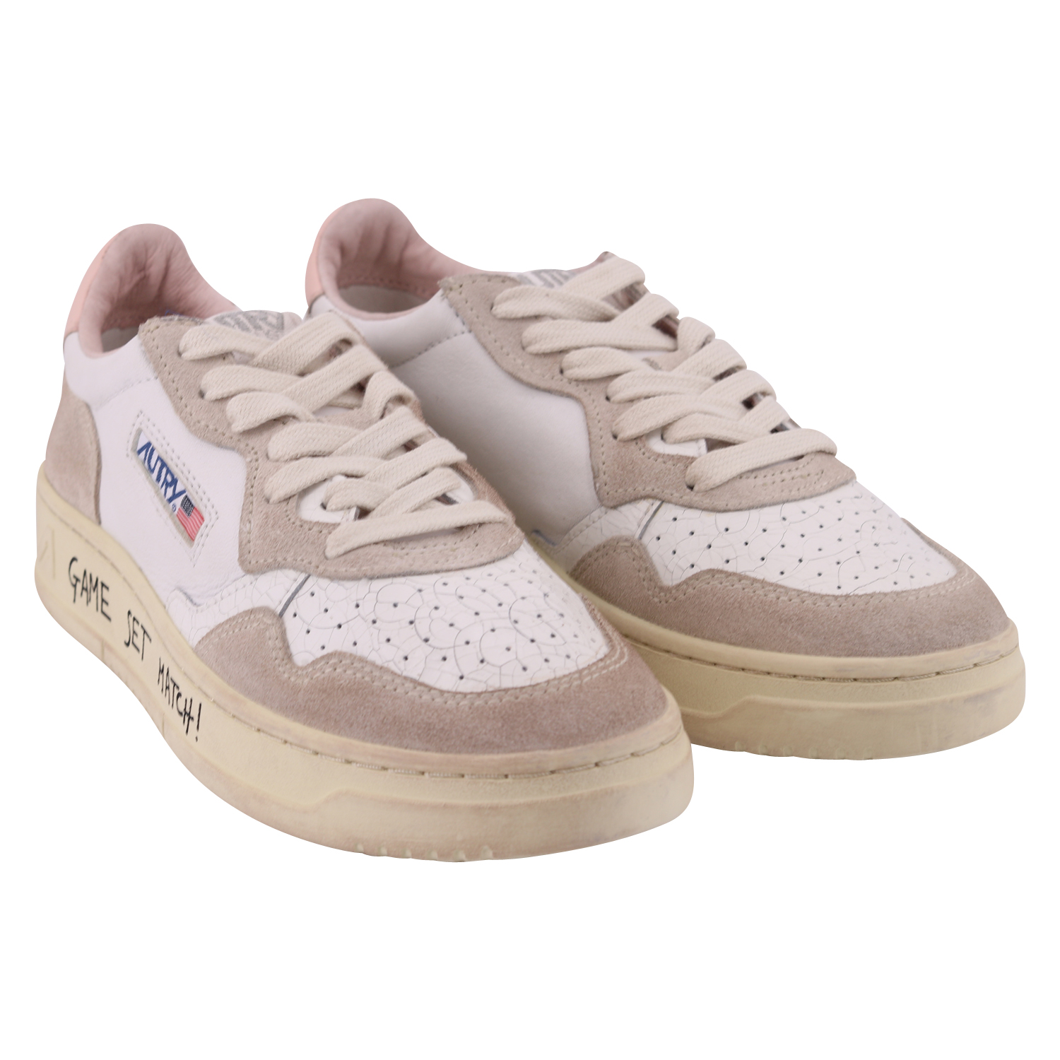 Written Autry Action Shoes Cracked White/Powder 39