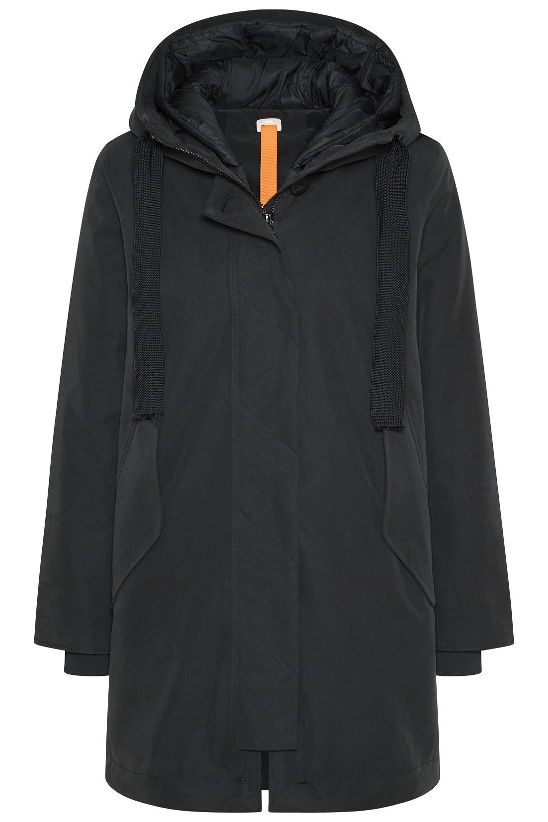 g-lab Ivy Soft Twill Padded Coat in Black