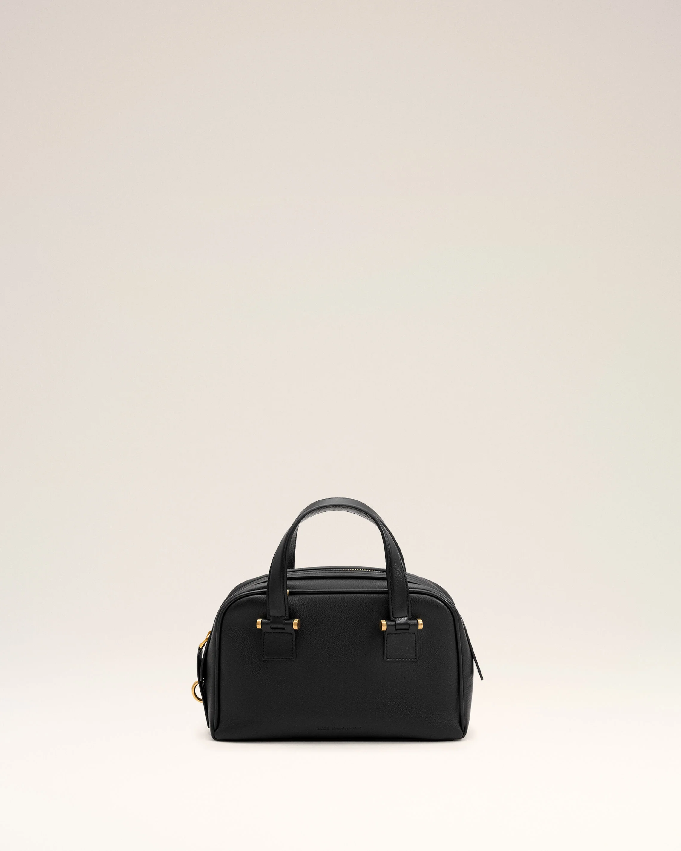 AMI PARIS Small Georges Bowling Bag in Black