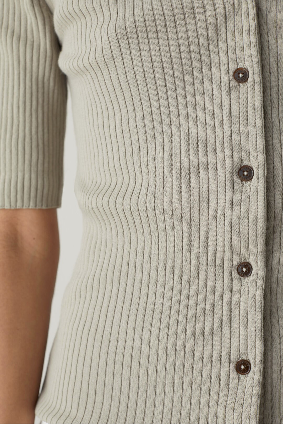 CLOSED Knitted Cardigan in Khaki