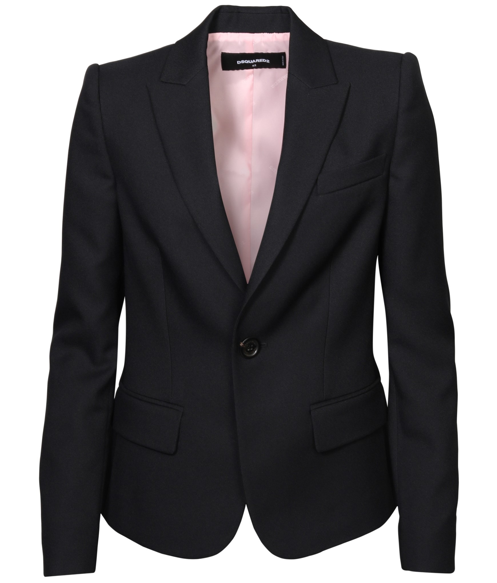 DSQUARED2 One Button Blazer in Black