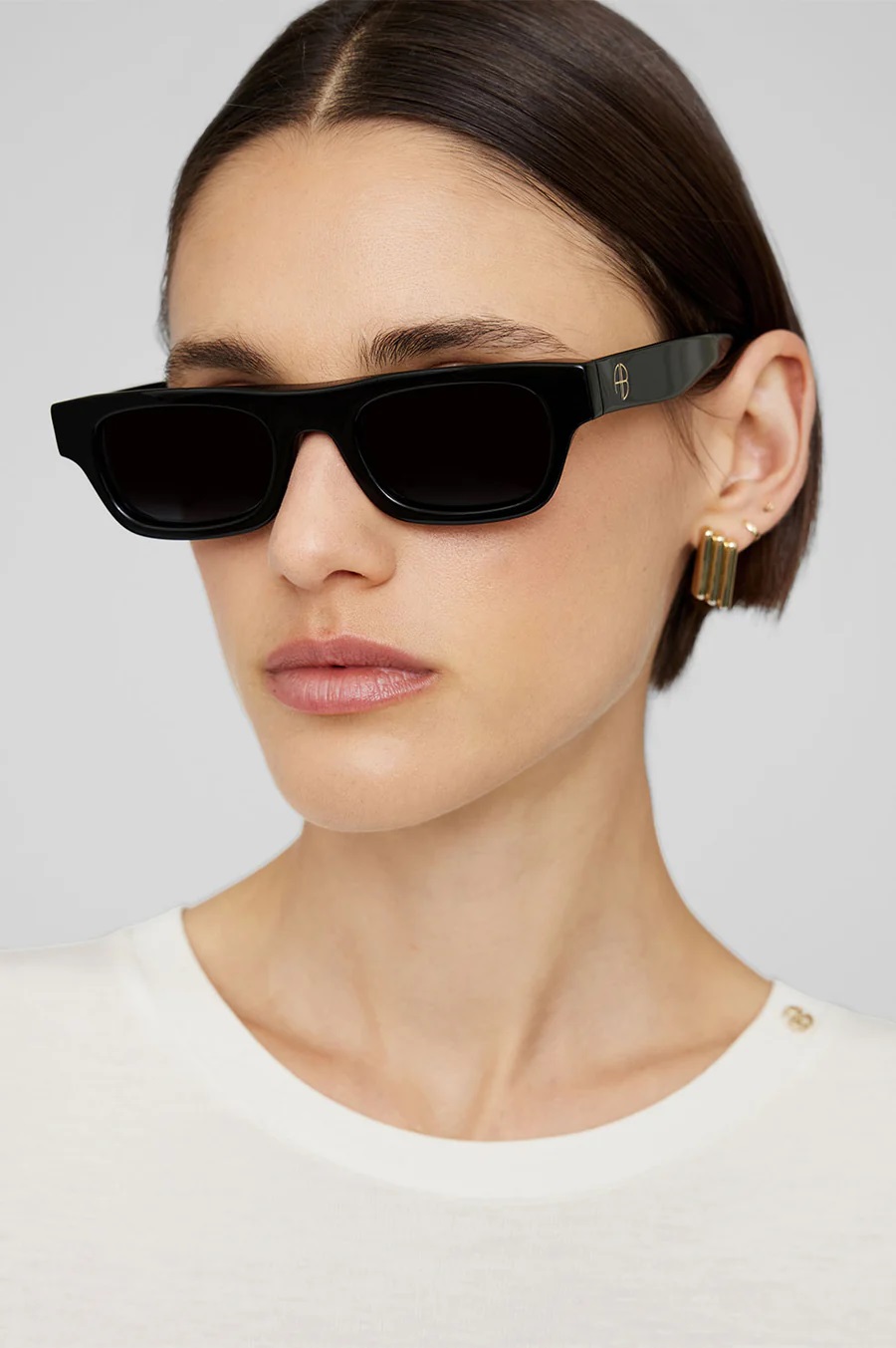 ANINE BING Otis Sunglasses in Black