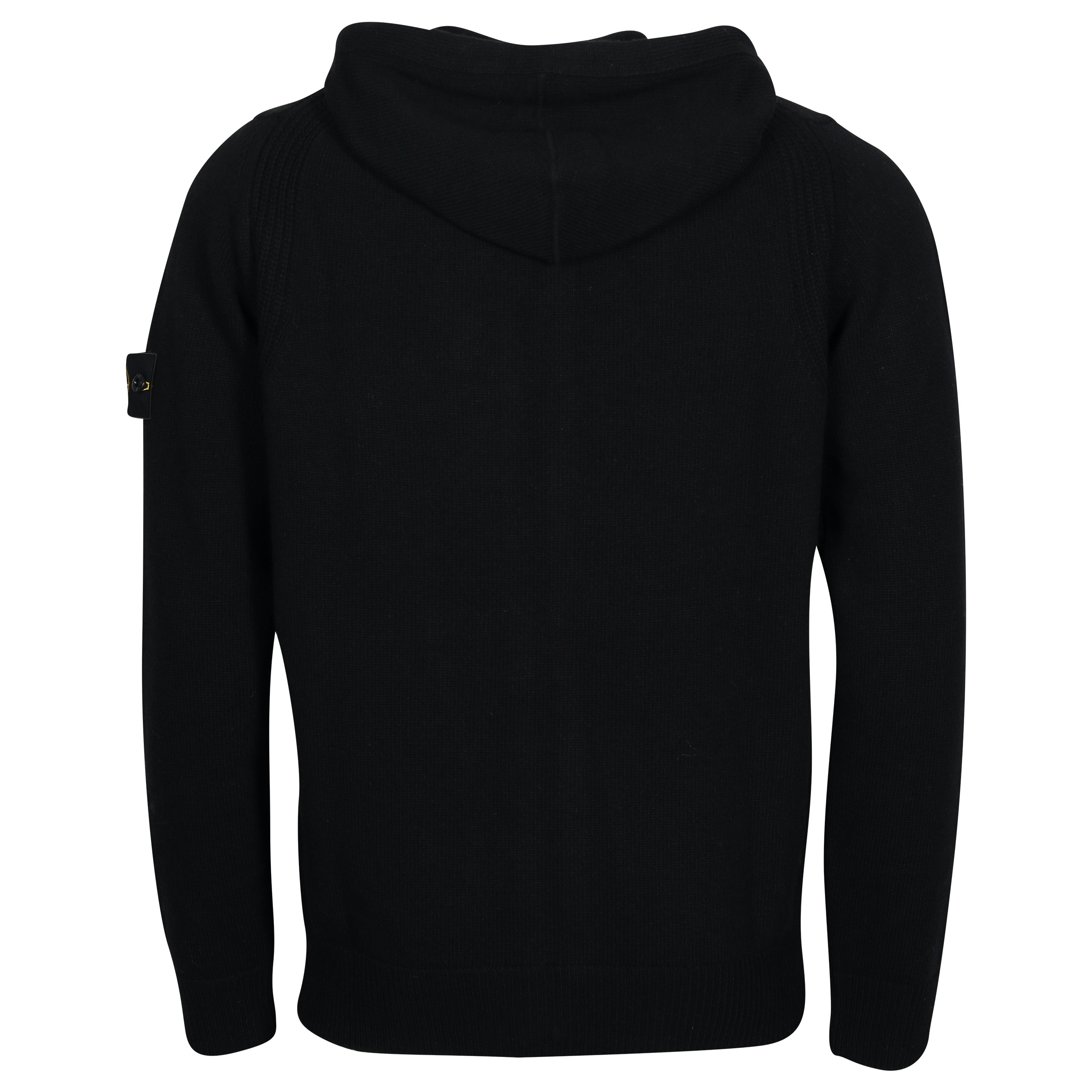 Stone Island Knit Zip Hoodie in Black