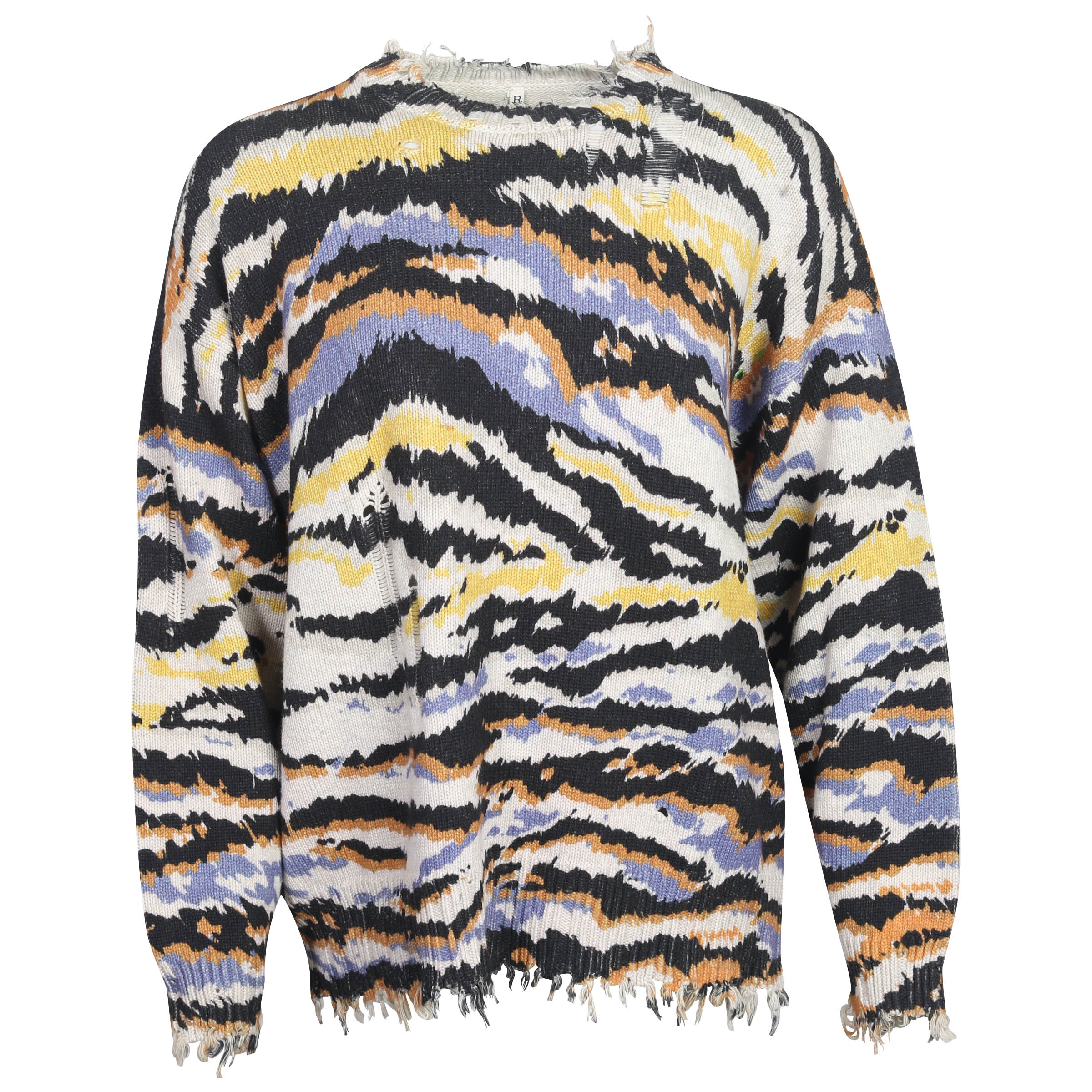 R13 Multi Zebra Sweater