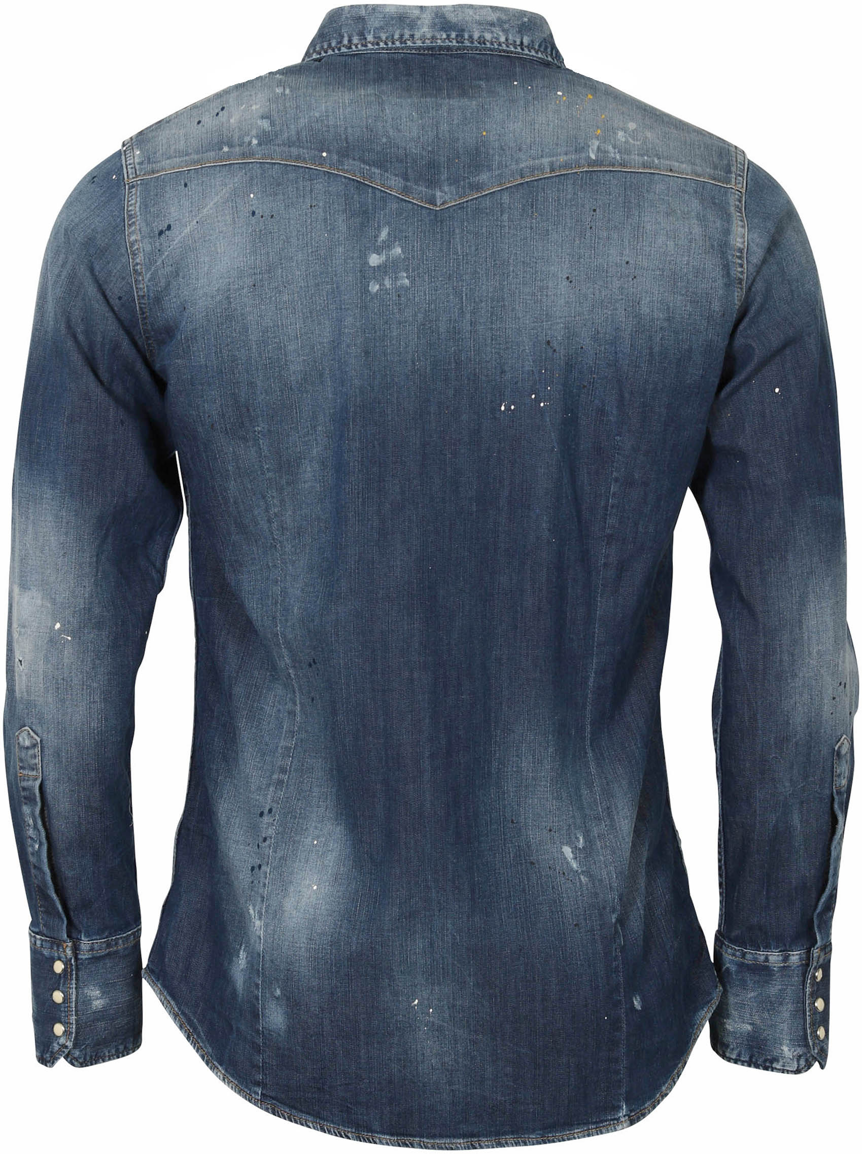 Dsquared Denim Shirt Blue Washed