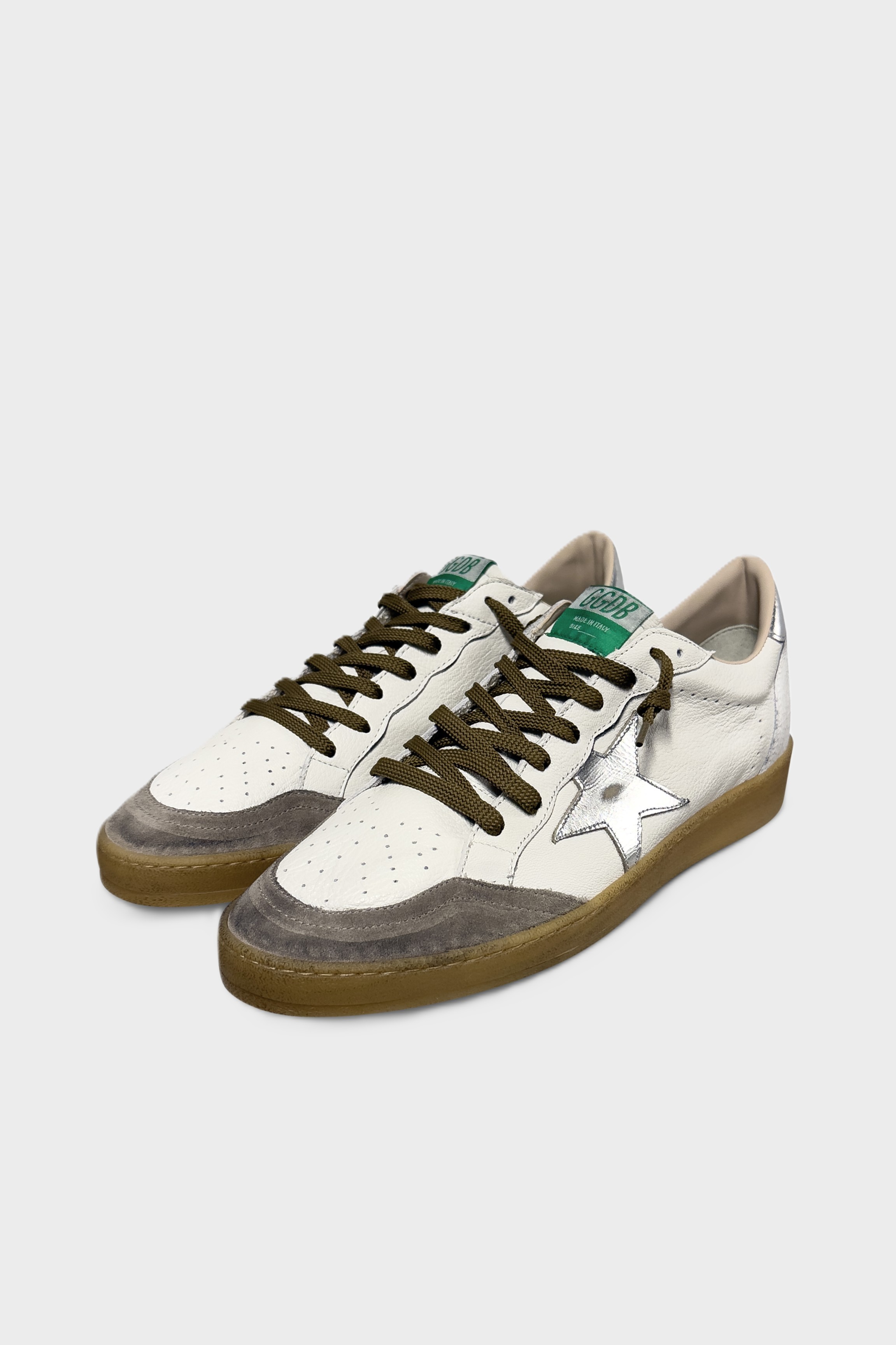 GOLDEN GOOSE Ballstar White/Beige/Silver