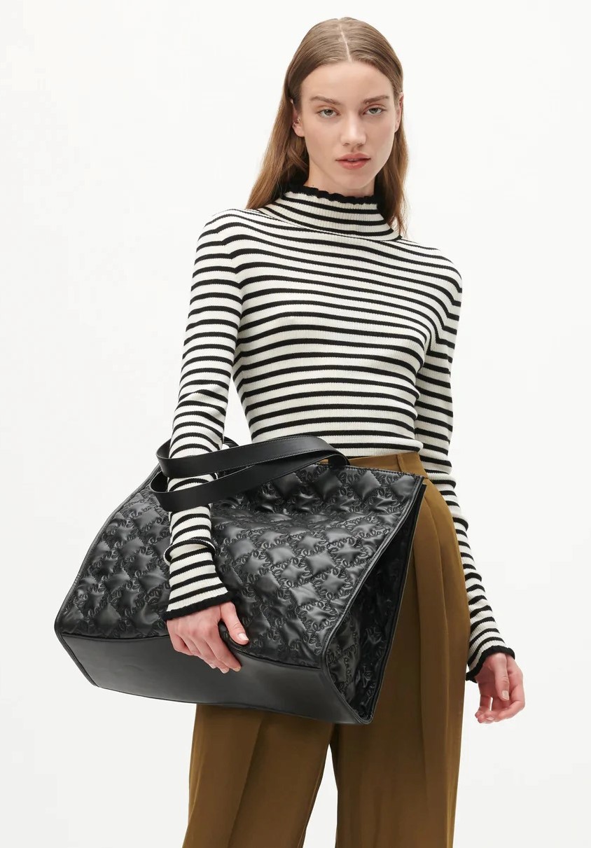 Lala Berlin East West Tote Mika Monogram Black