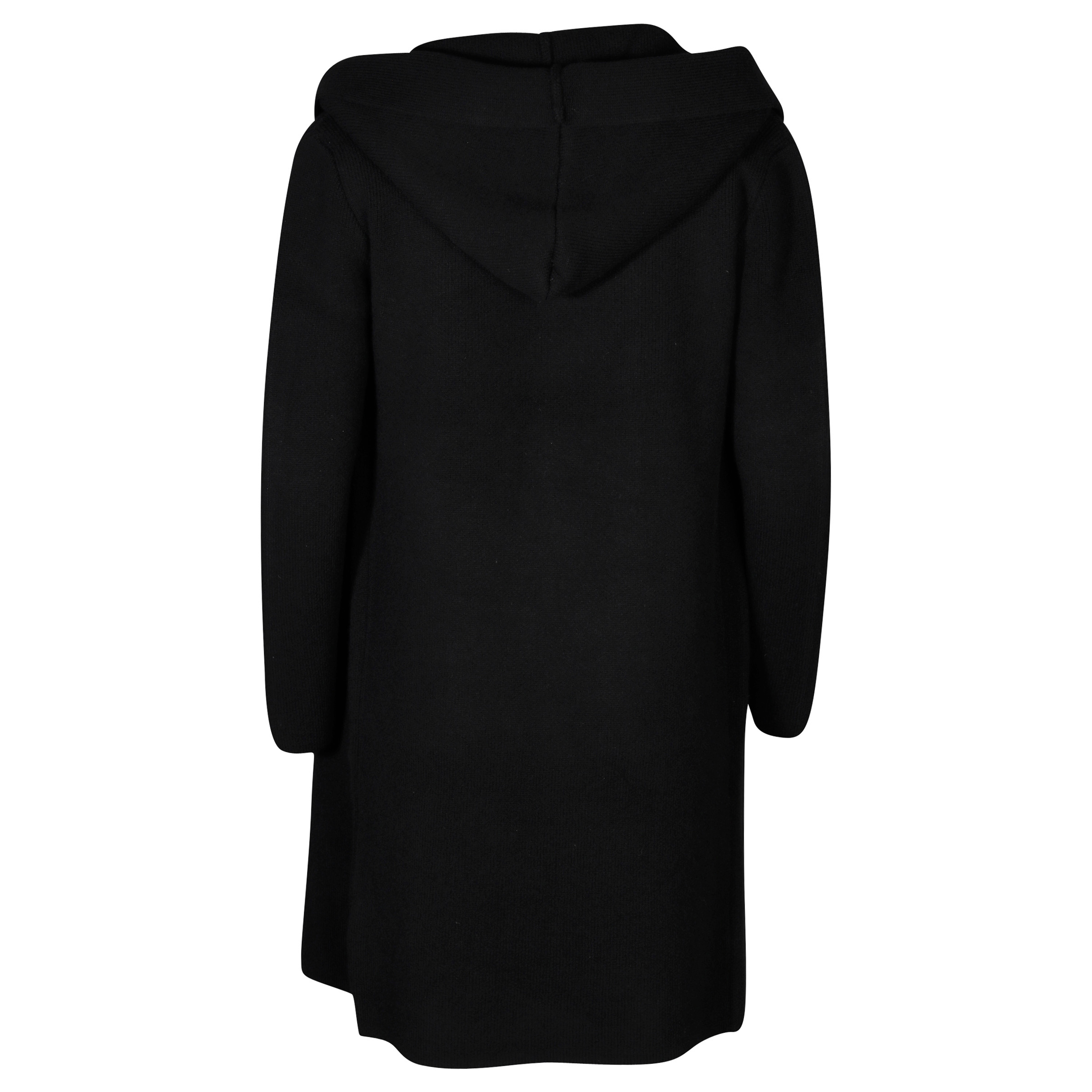Flona Merino Knit Coat in Black S