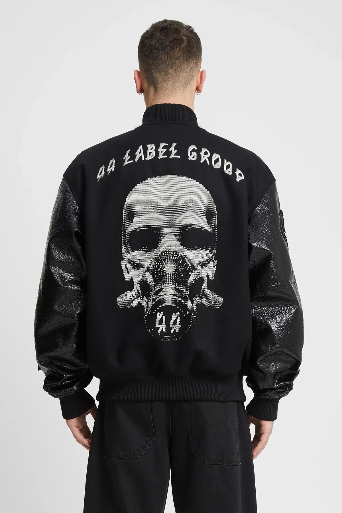 44 LABEL GROUP Grad Jacket  in Black 48