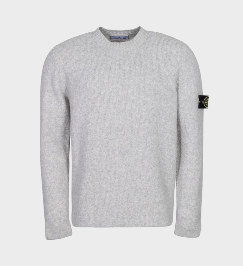 grauer strickpullover von stone island