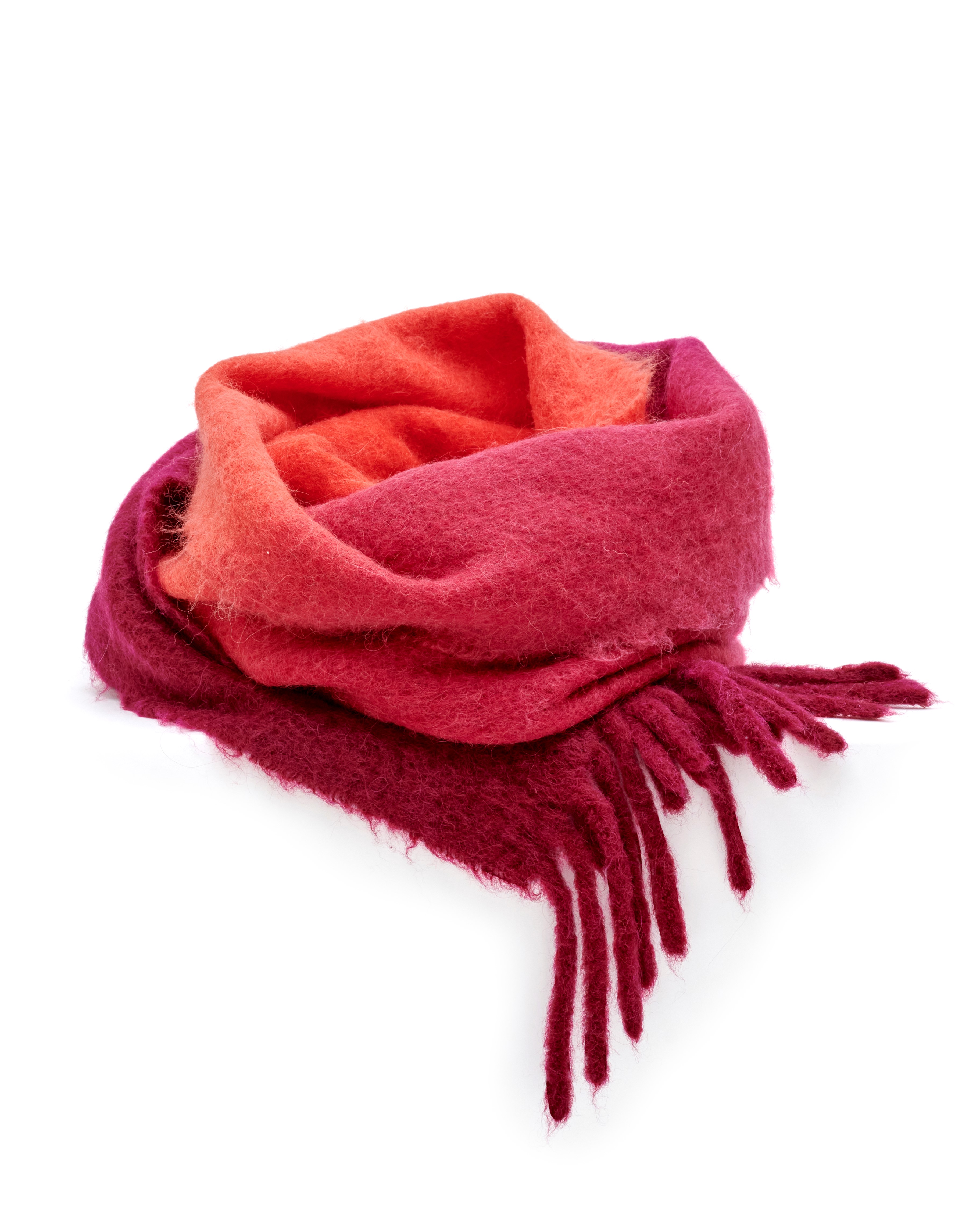 Unisex Isabel Marant Firna Scarf in Red/Pink
