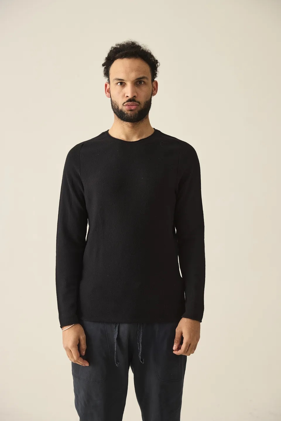 HANNIBAL. Knit Pullover Nevio in Charcoal 54