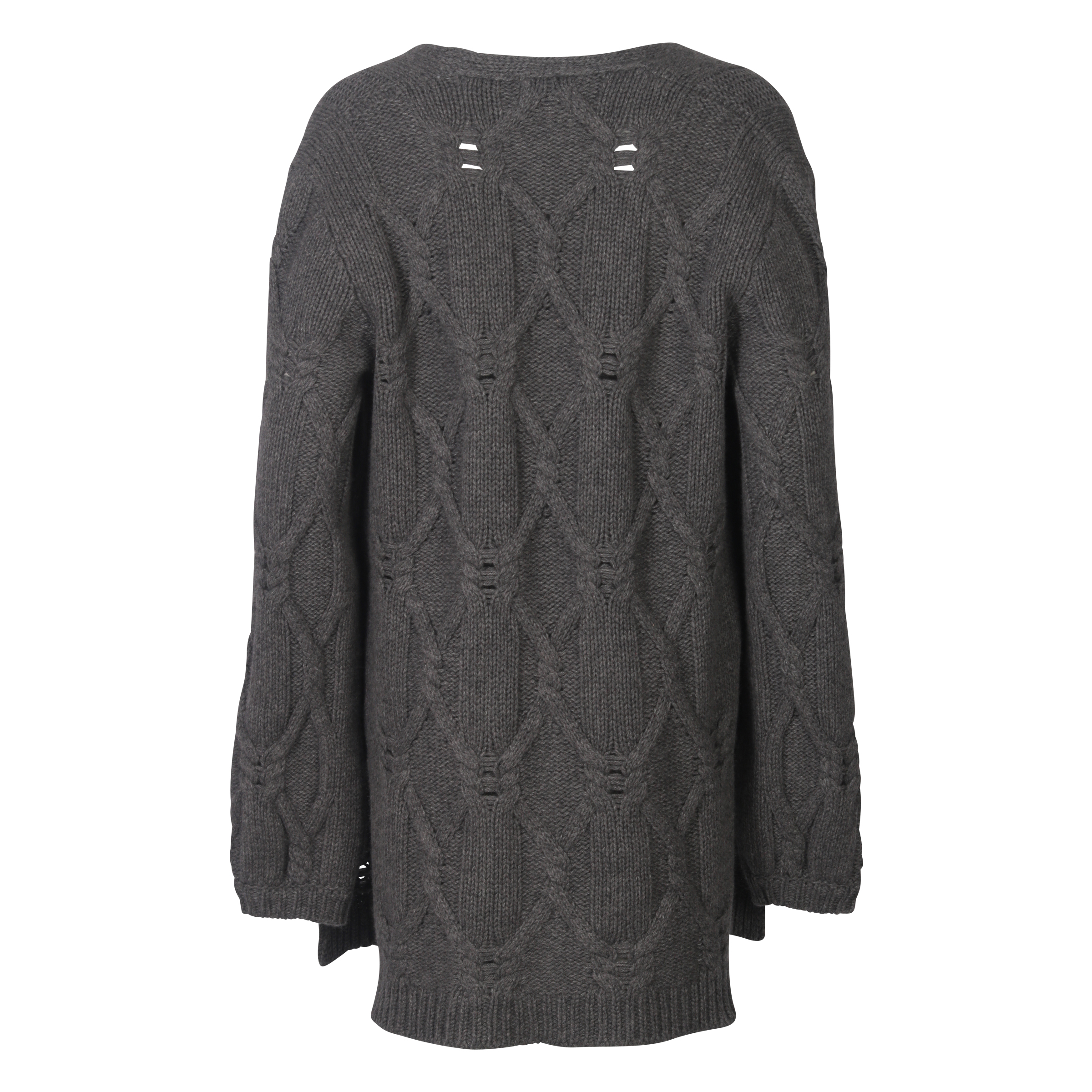 fine edge strickjacke grau XS