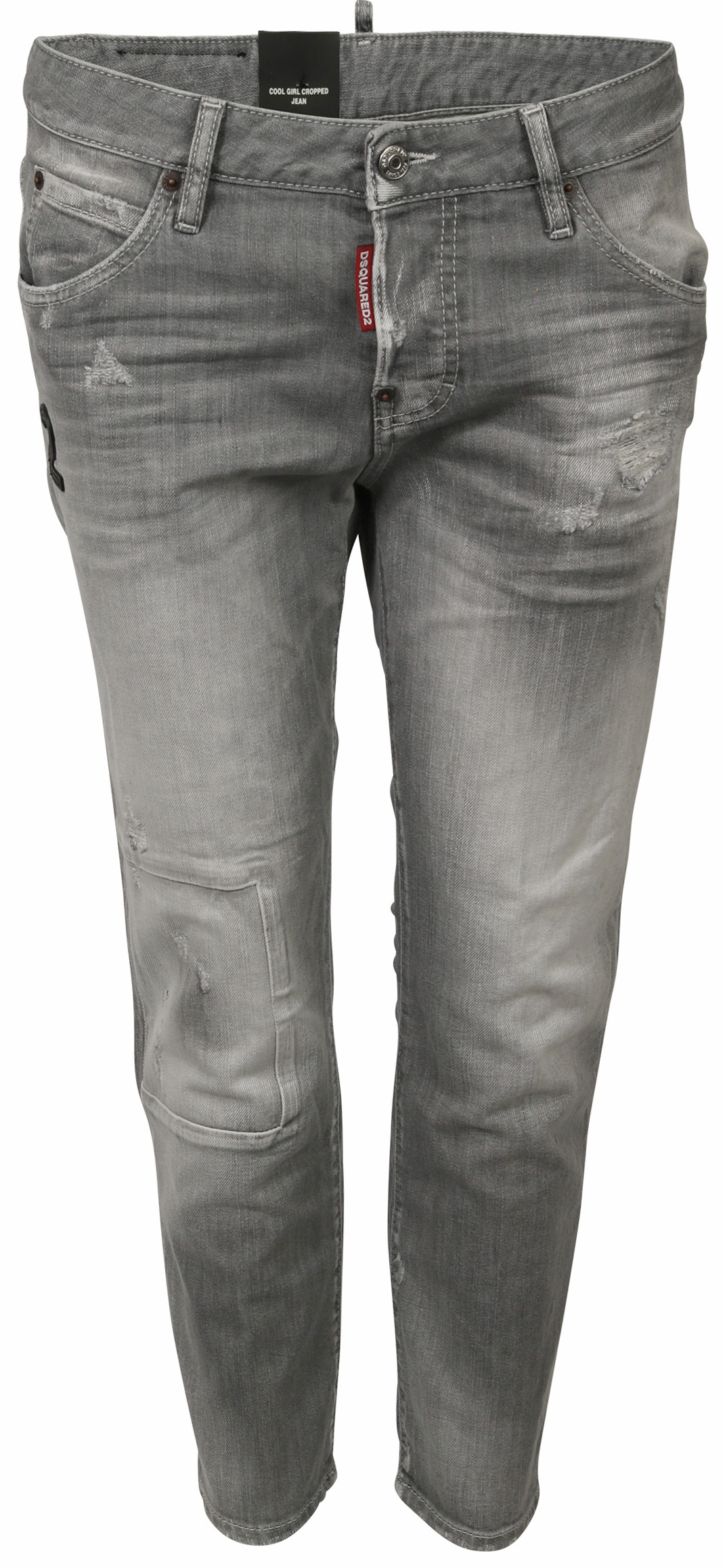 Dsquared Jeans Cool Girl Cropped Light Grey Washed