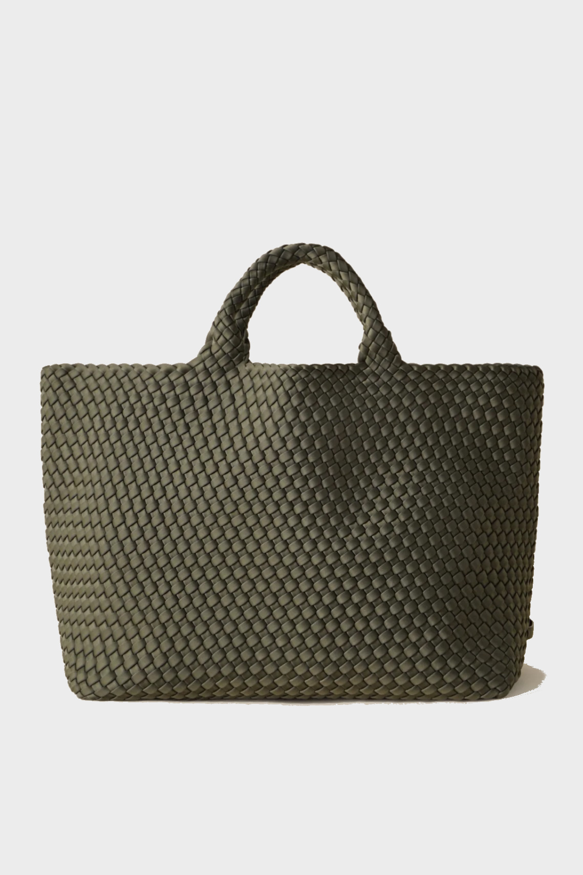 NAGHEDI Handwoven Large Tote St. Barth in Olive