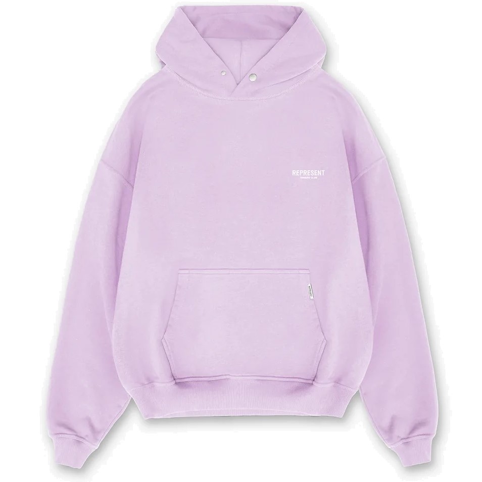 REPRESENT Owners Club Hoodie in Pastel Lilac S