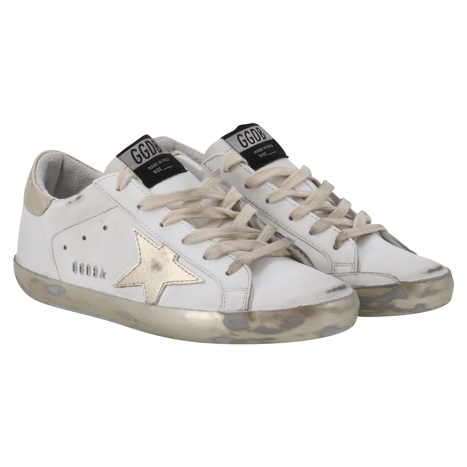 Golden Goose Sneaker Superstar White/Gold