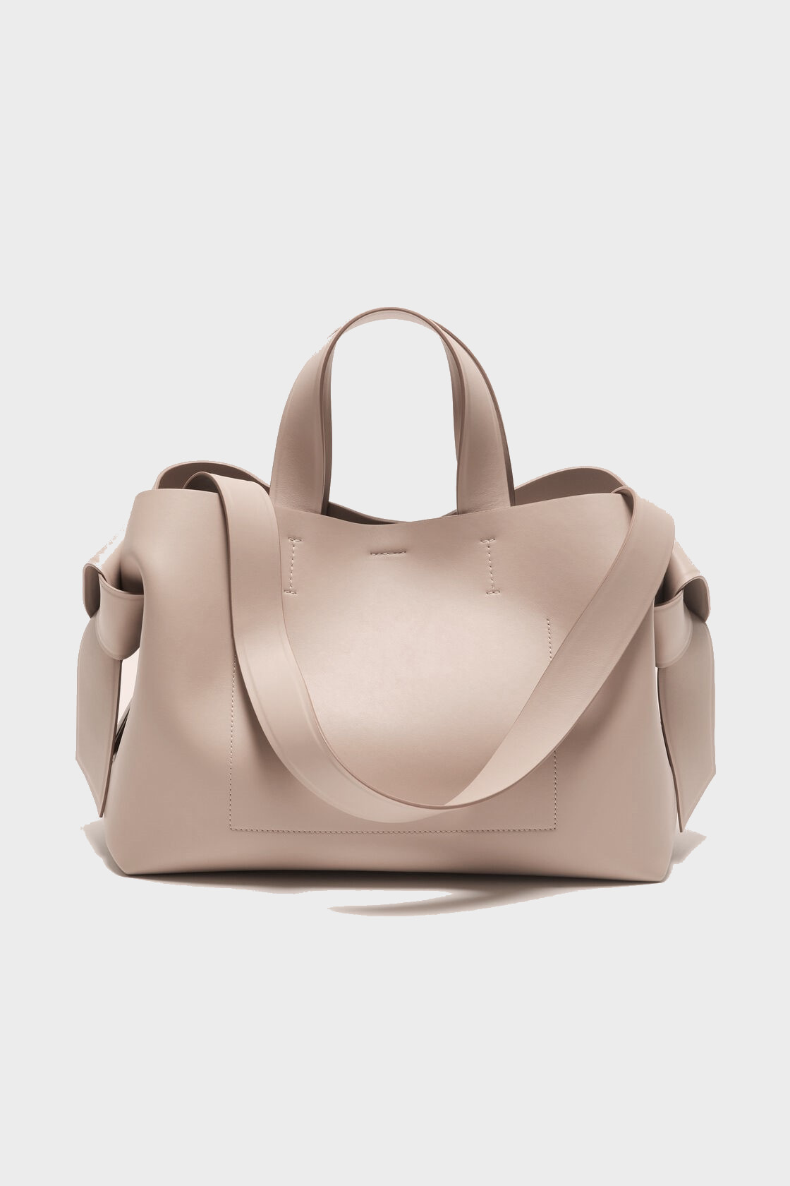 ACNE STUDIOS Musubi Midi Tote Bag in Taupe Beige