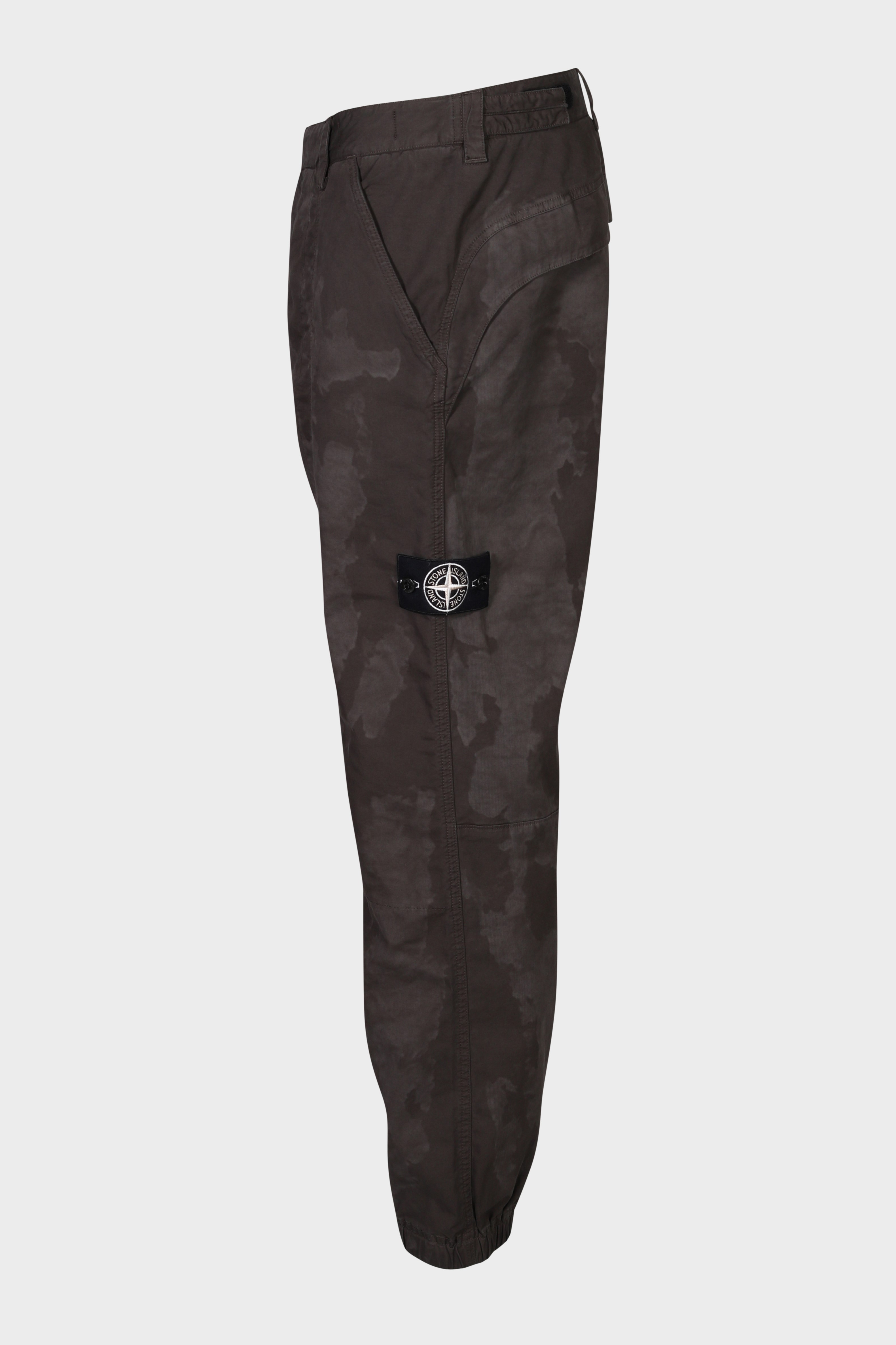 STONE ISLAND Loose Fit Pant in Khaki/Dark Grey Camouflage