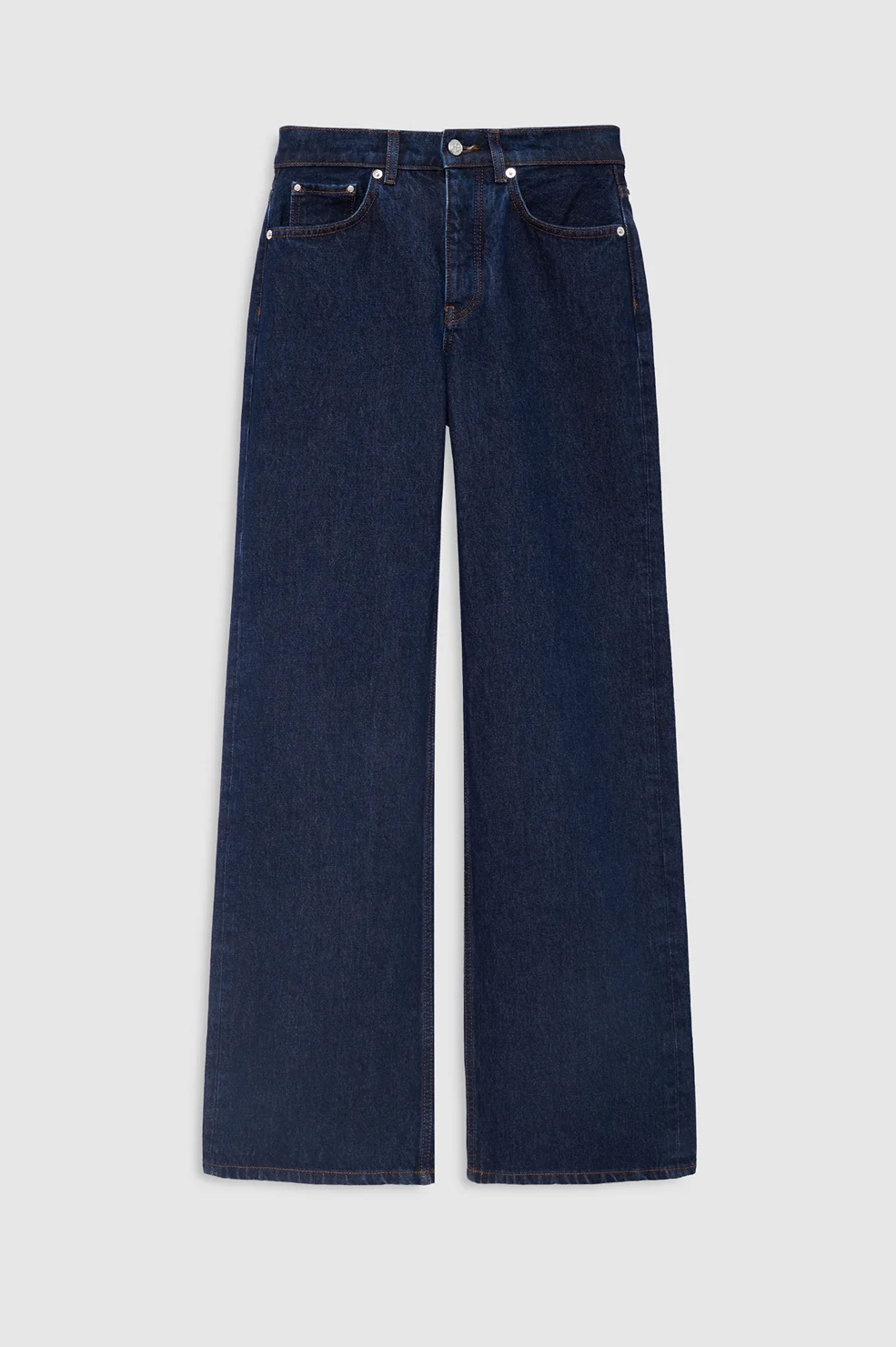ANINE BING Hugh Jeans Unwashed Blue