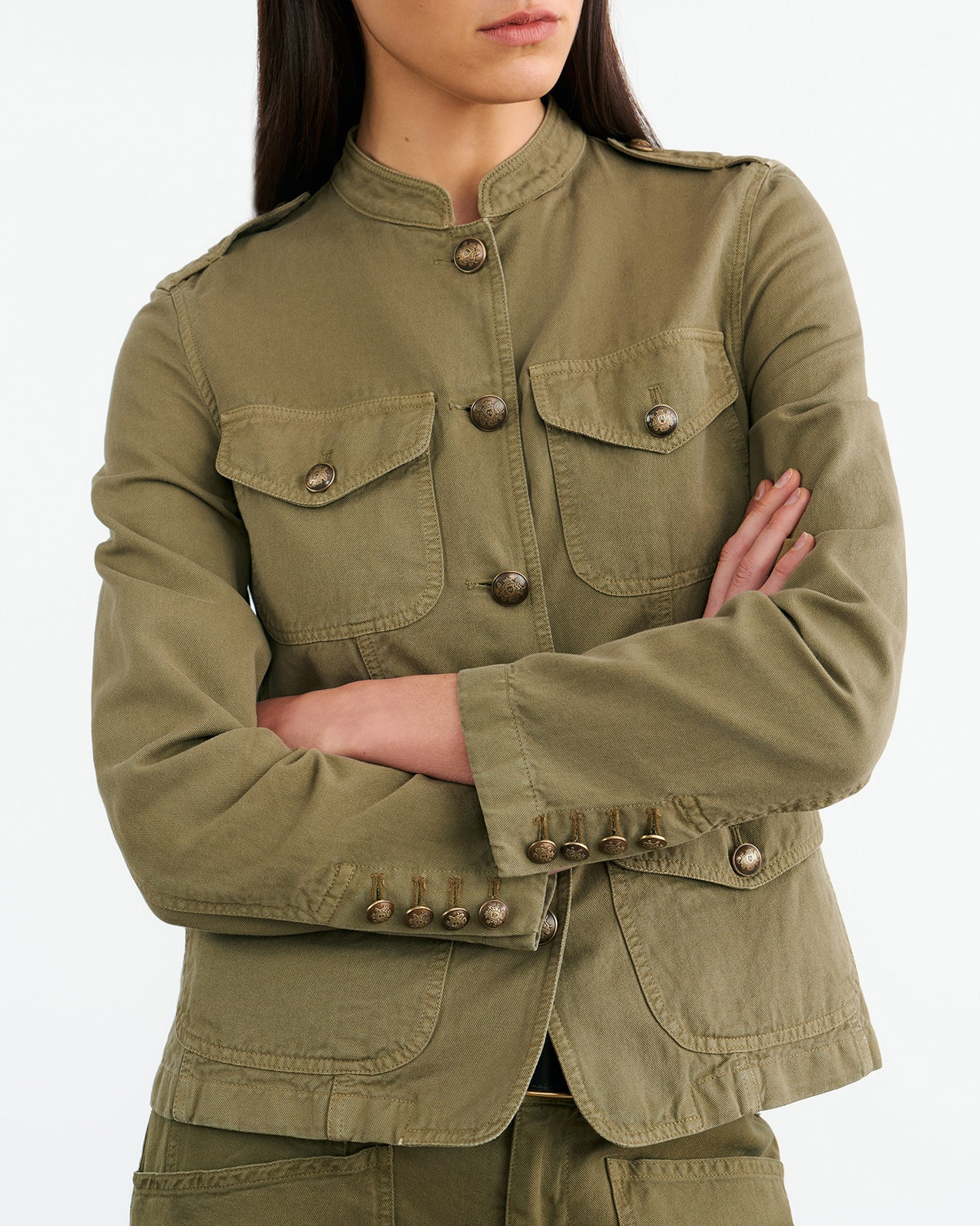 NILI LOTAN Fieldjacket in Olive Green