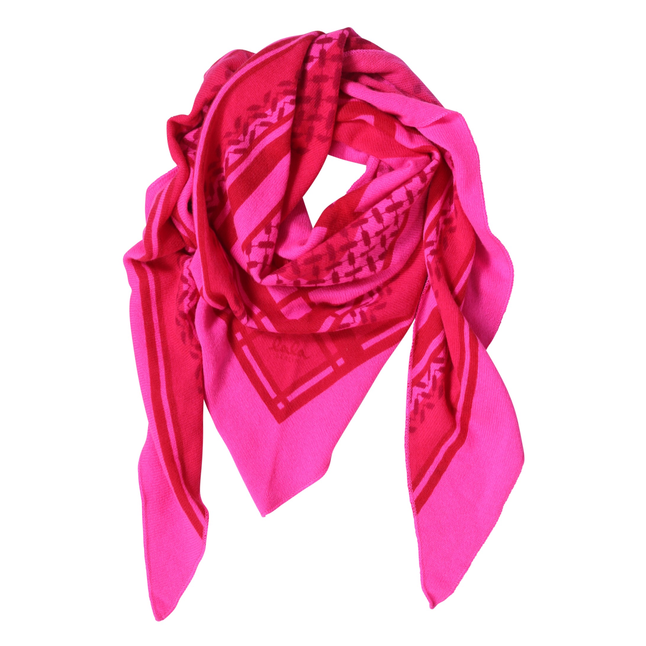 LALA BERLIN Cashmere Scarf Trinity Double Heritage Pink