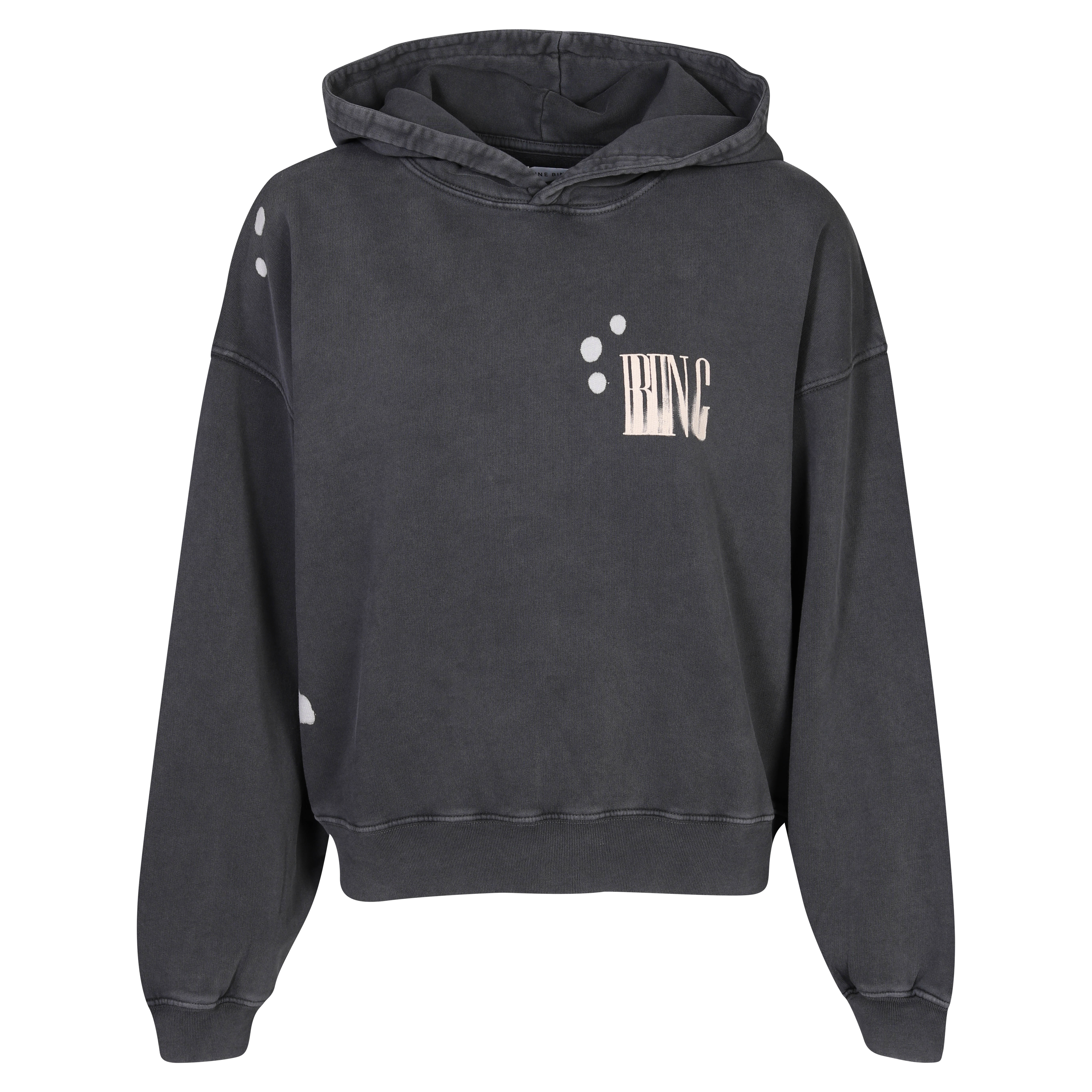 Anine Bing Alec Hoodie in Faded Black
