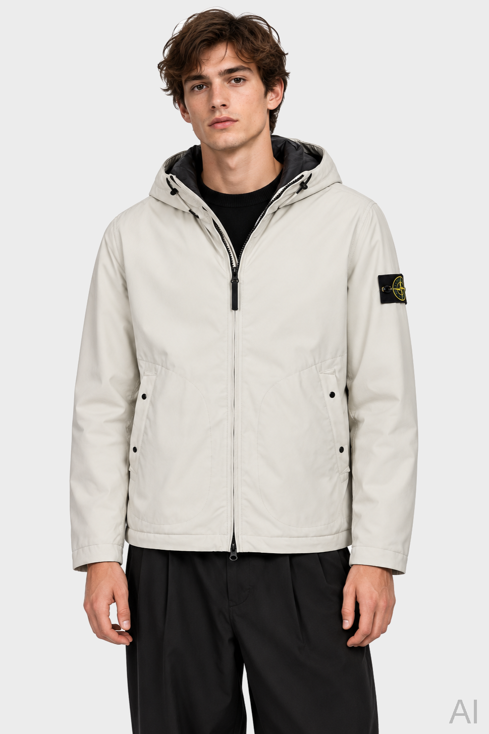 STONE ISLAND Soft Shell-R e.dye® Technology Jacket in Stone