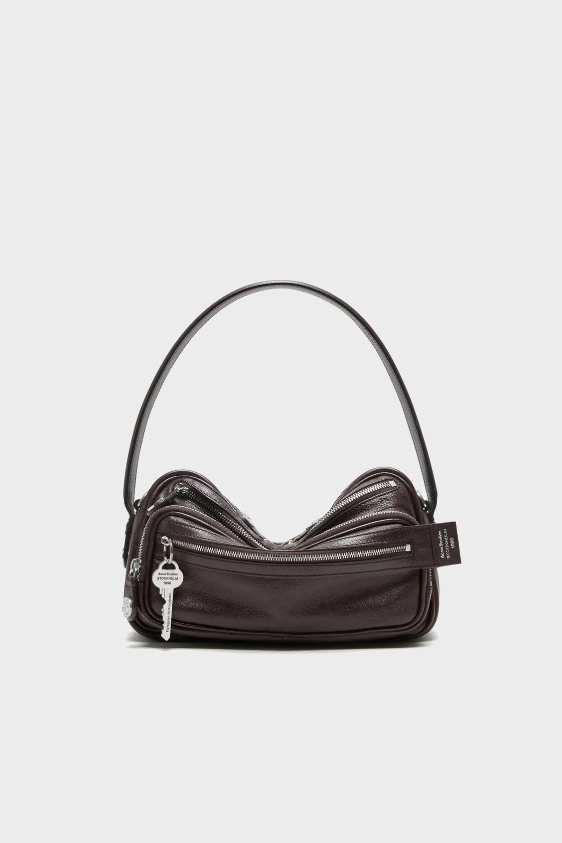 ACNE STUDIOS Camero Party Bag in Chocolate Brown