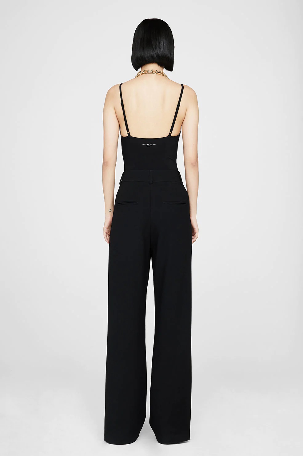 Anine Bing Carrie Pant in Black 42