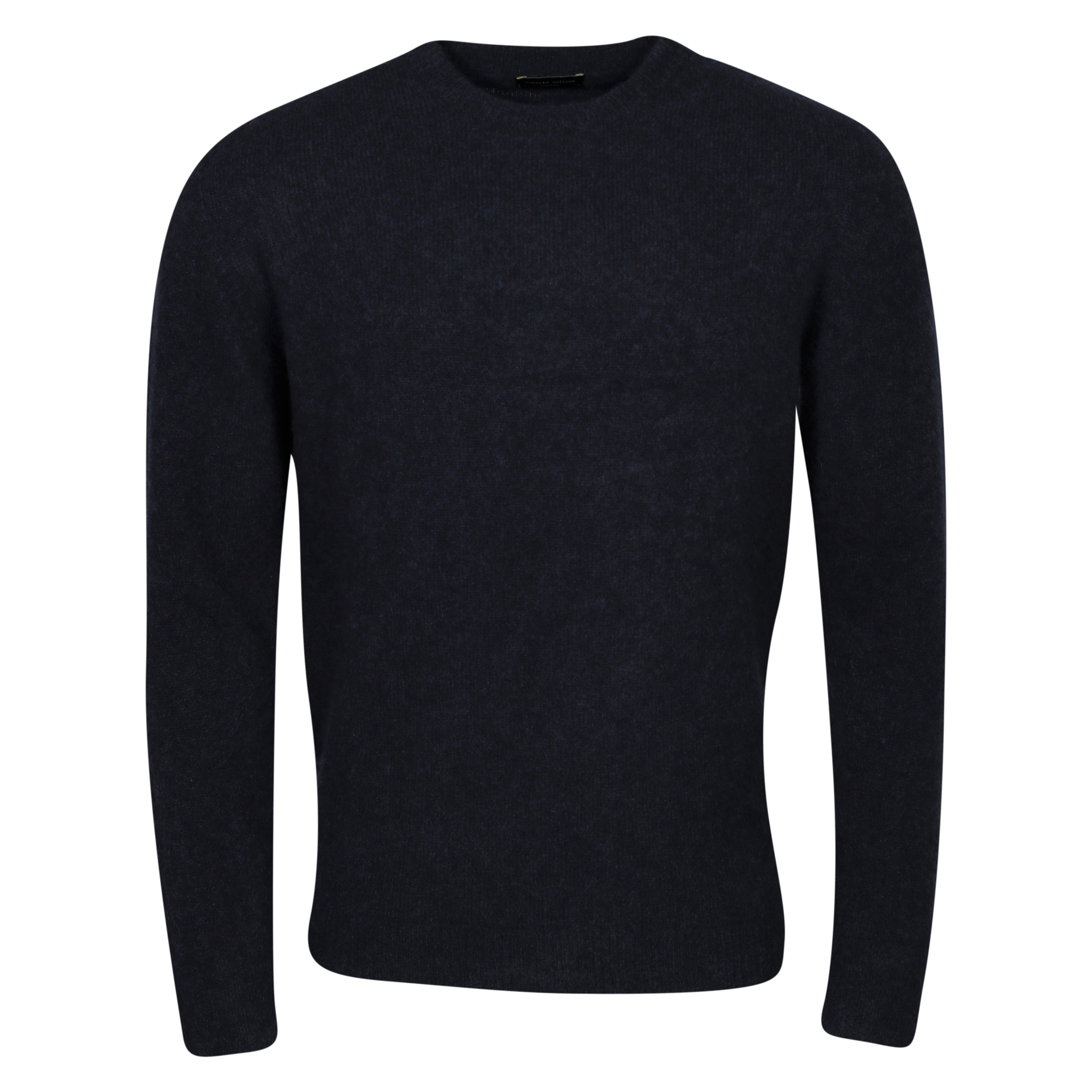Roberto Collina Fluffy Knit Pullover in Navy