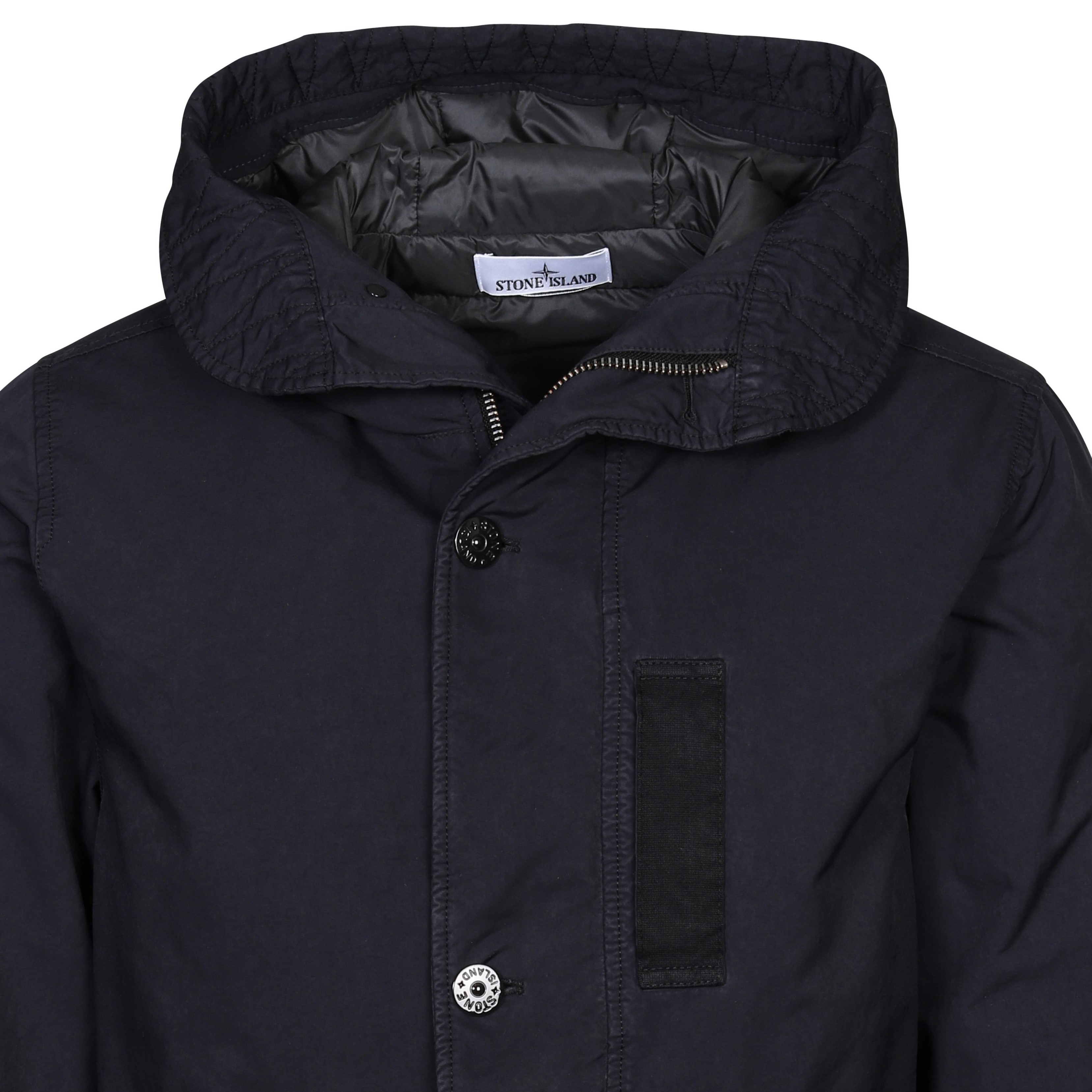 Stone Island Real Down Jacket in Navy