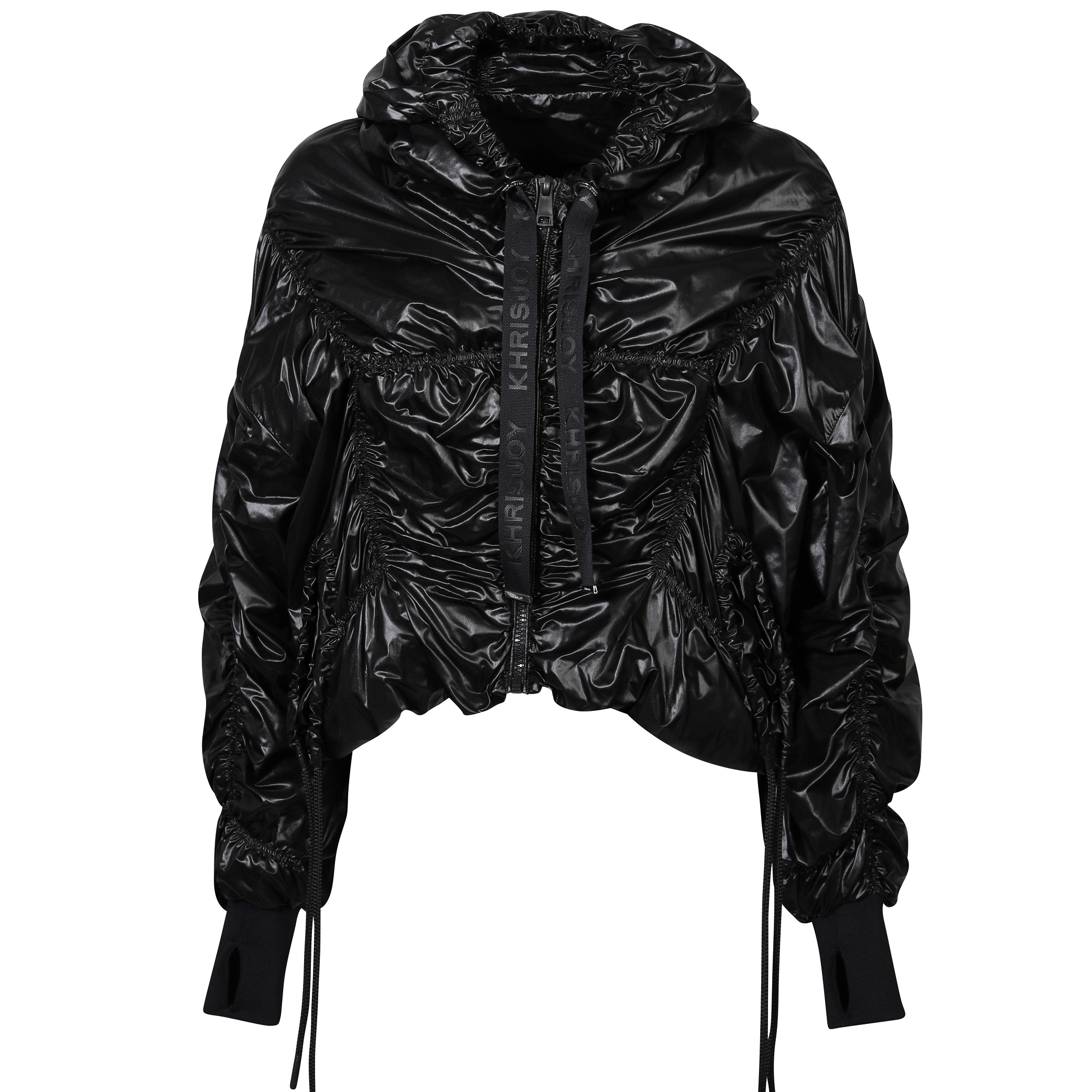 KHRISJOY Oversized Cloud Windbreaker Jacket in Black