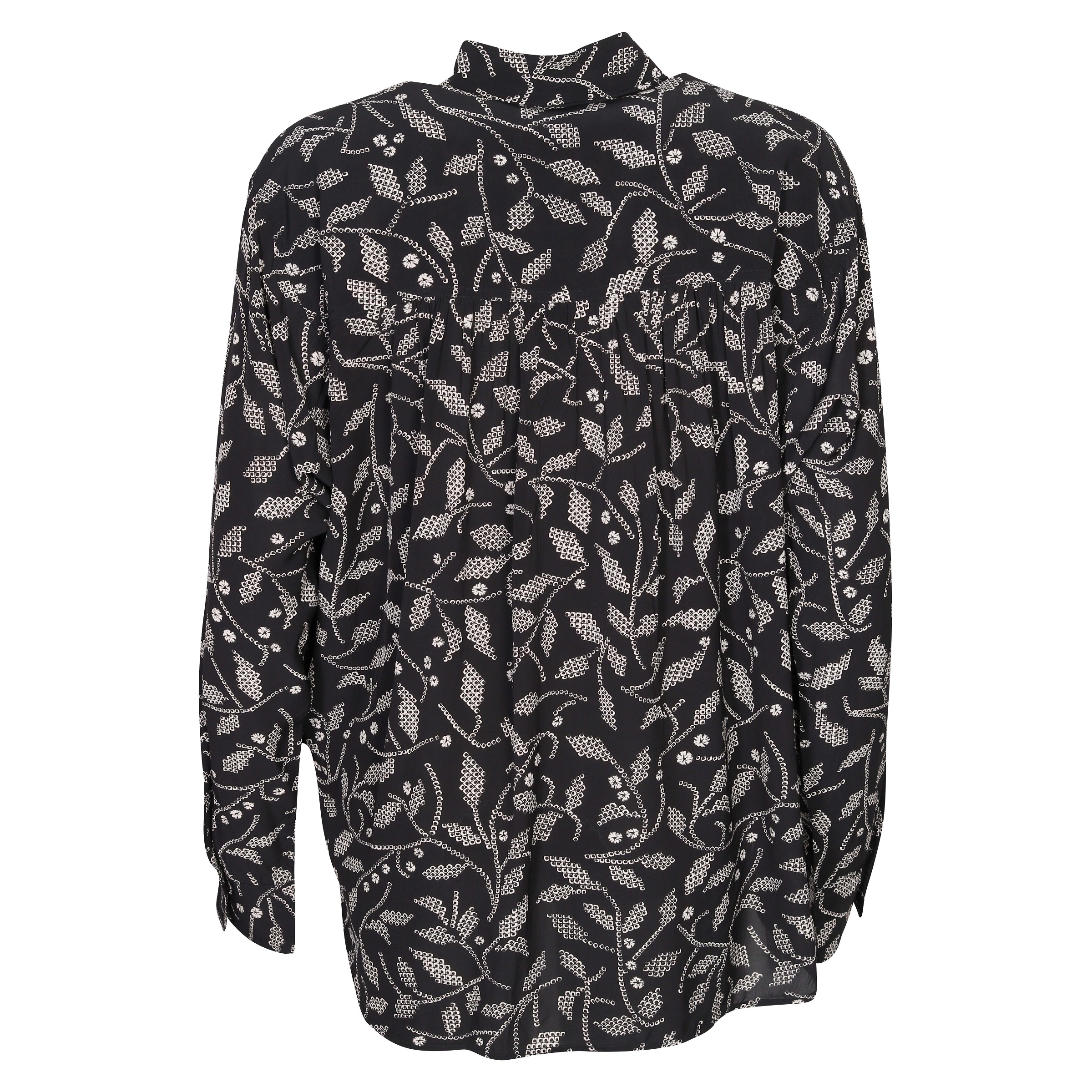 Isabel Marant Étoile Berangere Top in Black/Ecru Print FR34 - DE32