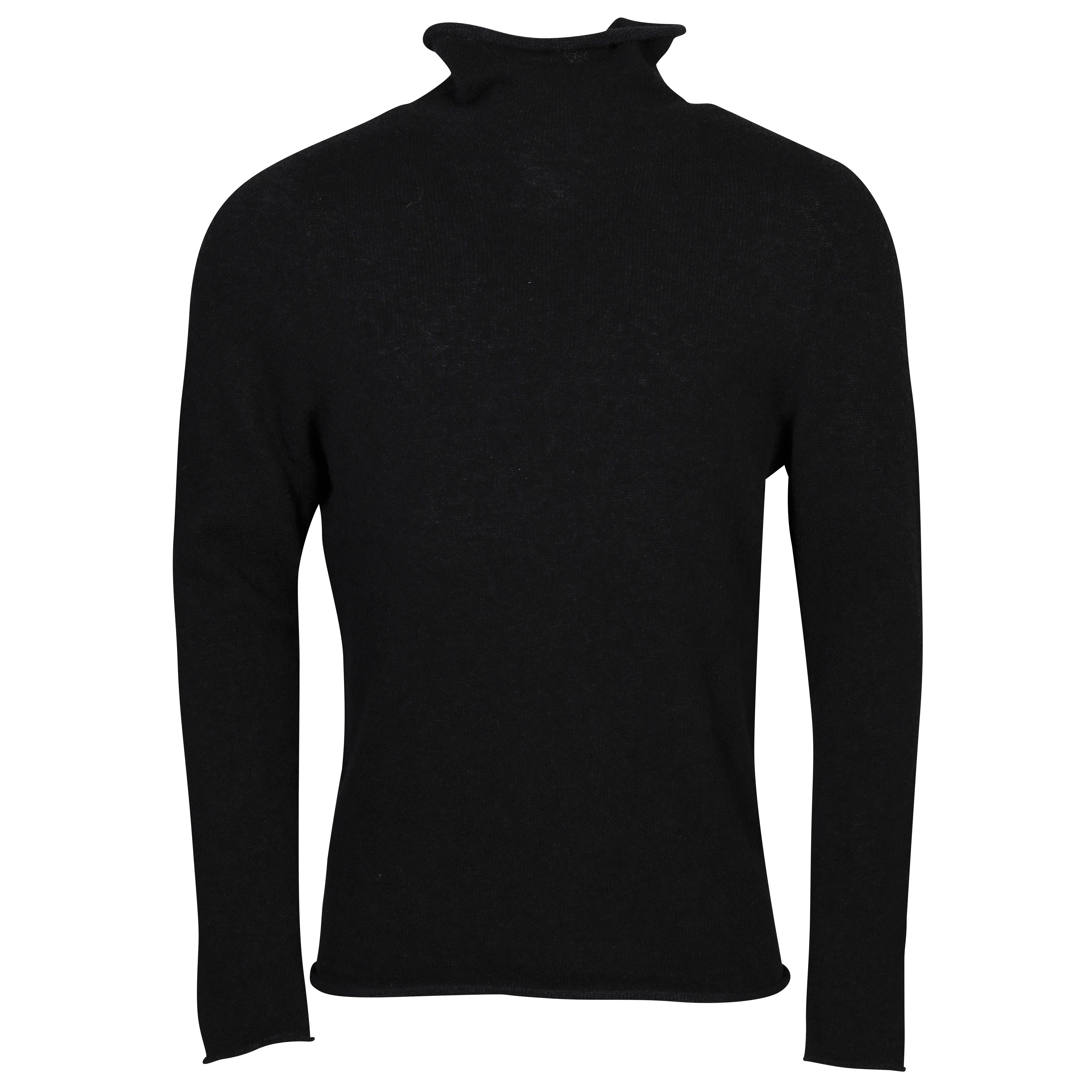 Hannes Roether Knit Turtleneck in Black