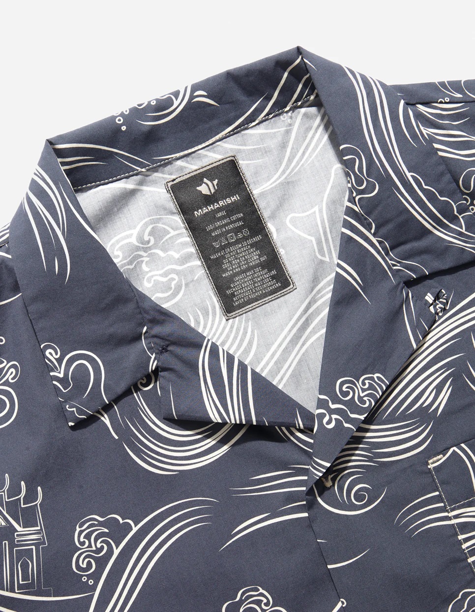 MAHARISHI 4263 Maha Songkran Summer Shirt in Navy